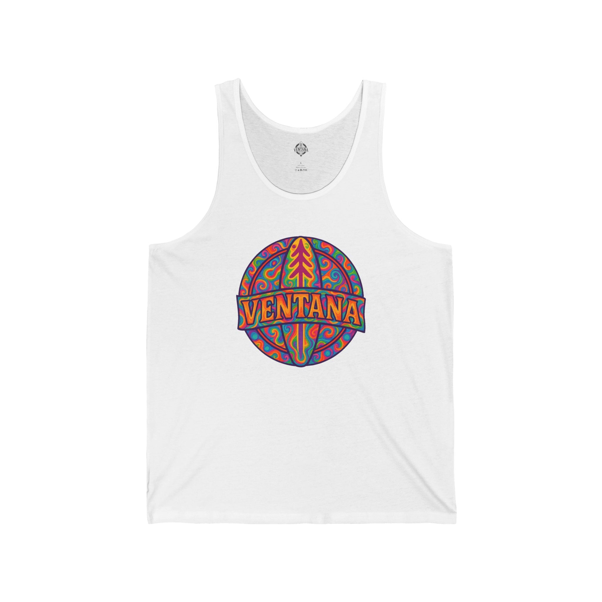 Ventana Psychedelic Treefish Logo jersey tank top image 5