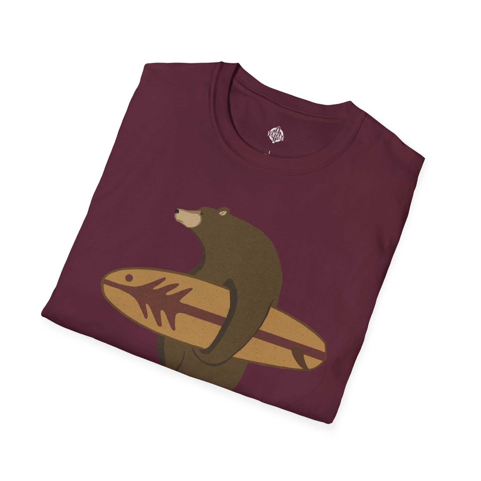 Surfing Grizzly Bear T-Shirt