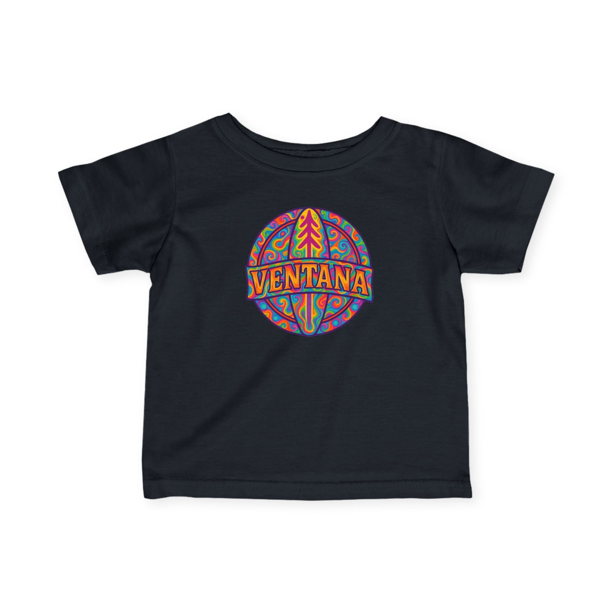 Ventana Psychedelic Treefish Logo infant cotton t-shirt image 13