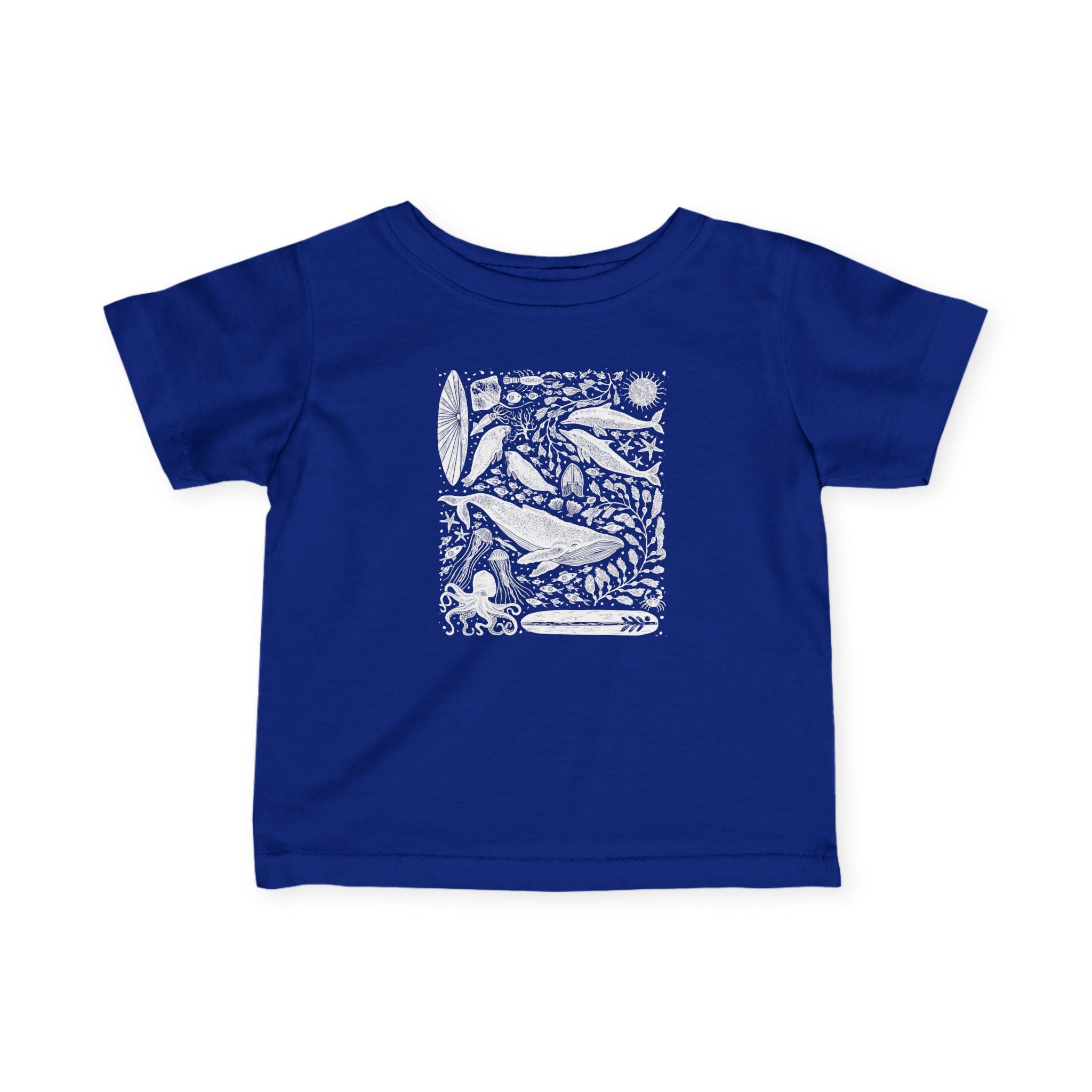 Ventana Marine Life by Lili Arnold infant cotton t-shirt image 13