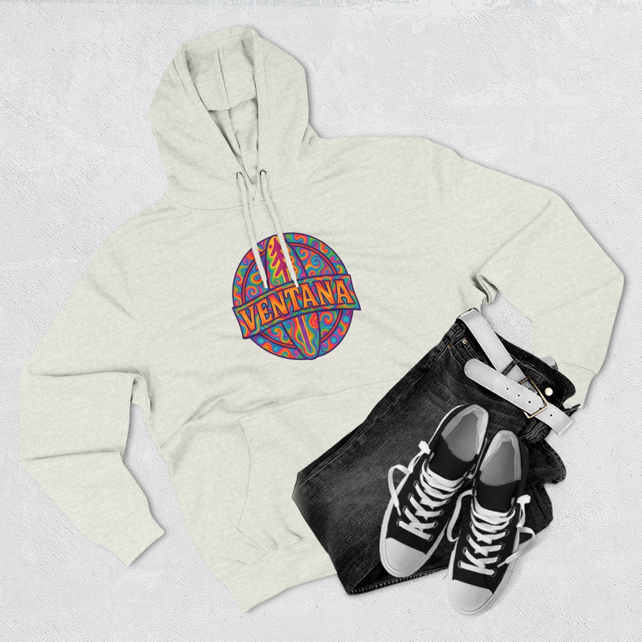 Ventana Psychedelic Treefish Logo Fleece Hoodie