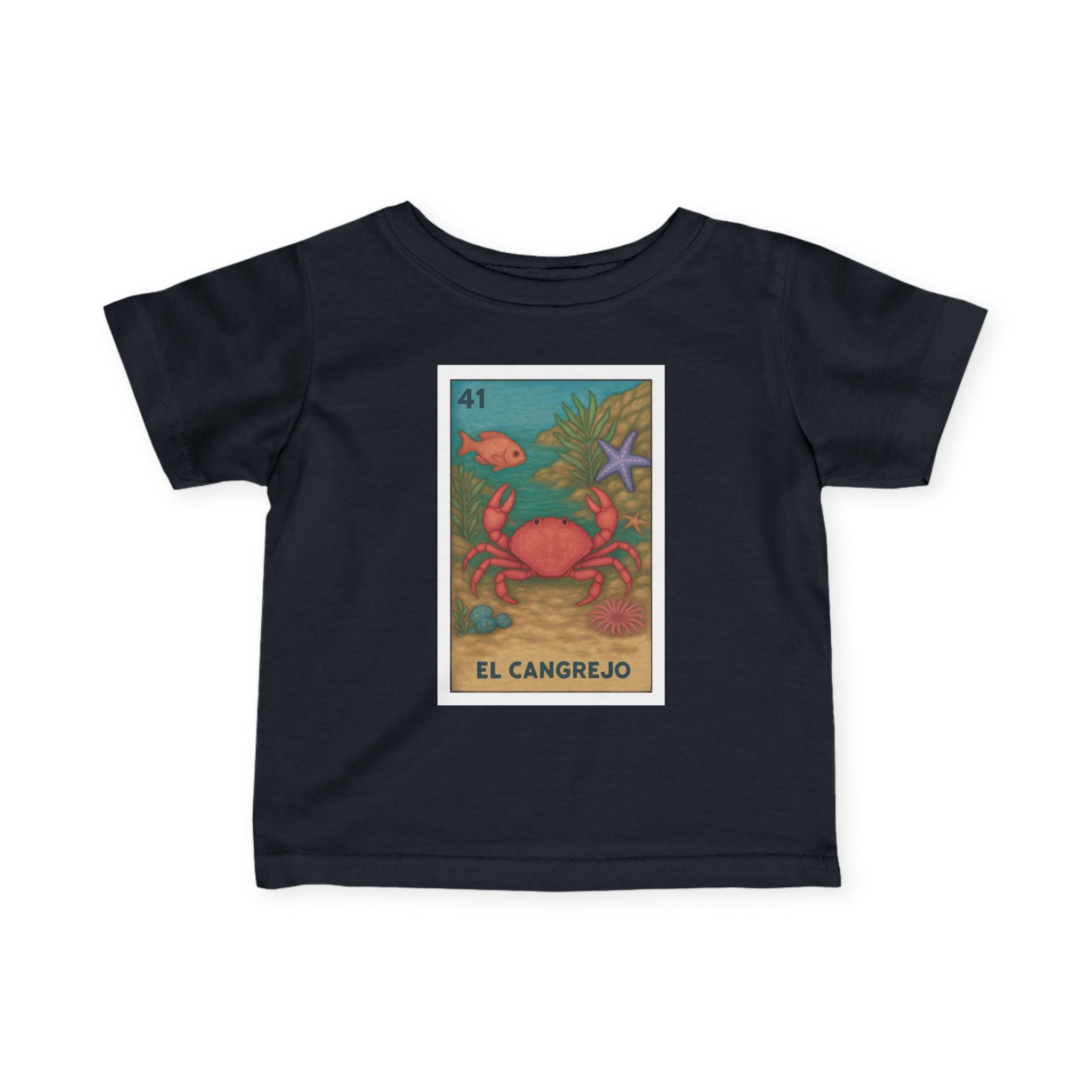 Crab Lotería - Infant 100% Cotton T-Shirt (El Cangrejo)
