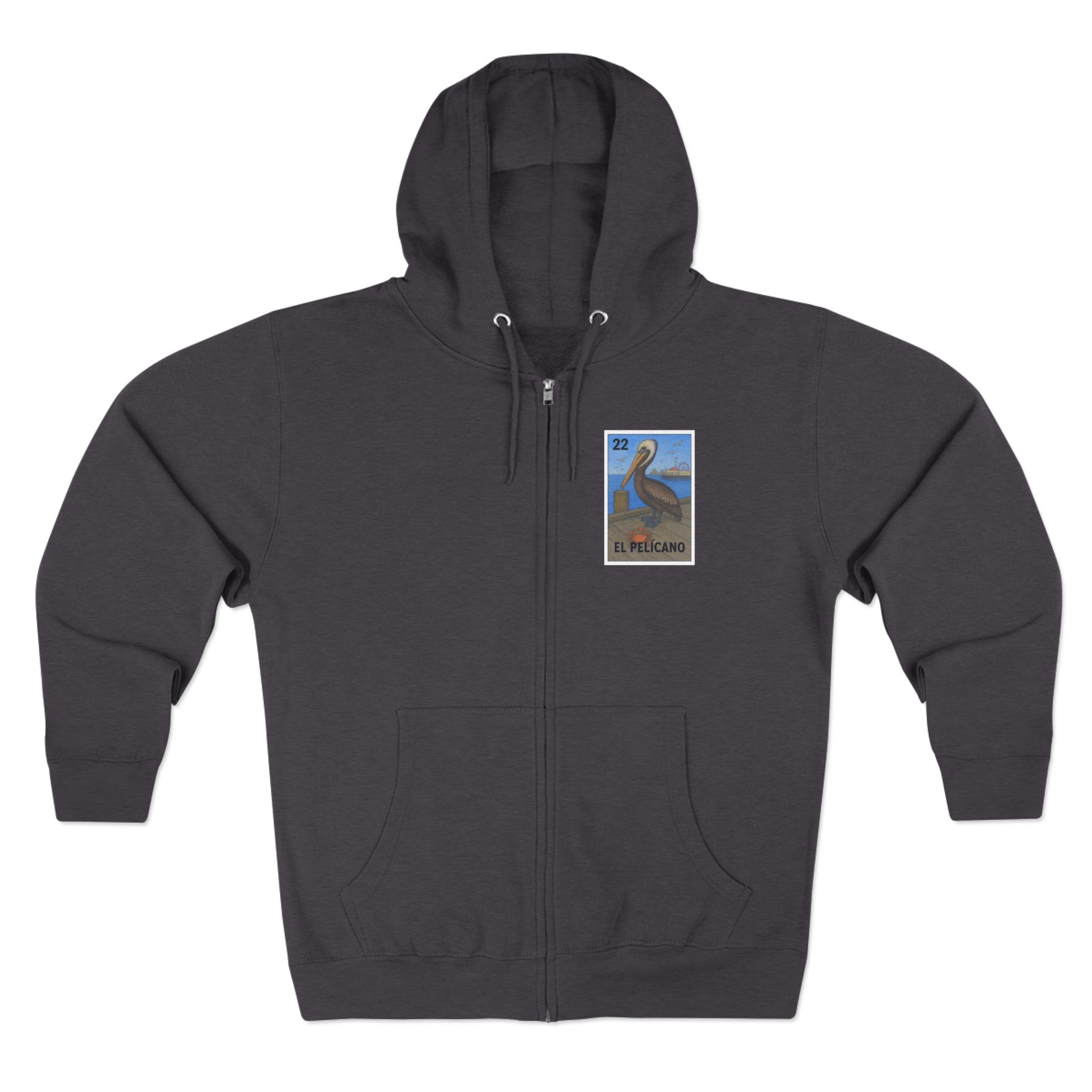 Pelican Lotería zip fleece hoodie image 4