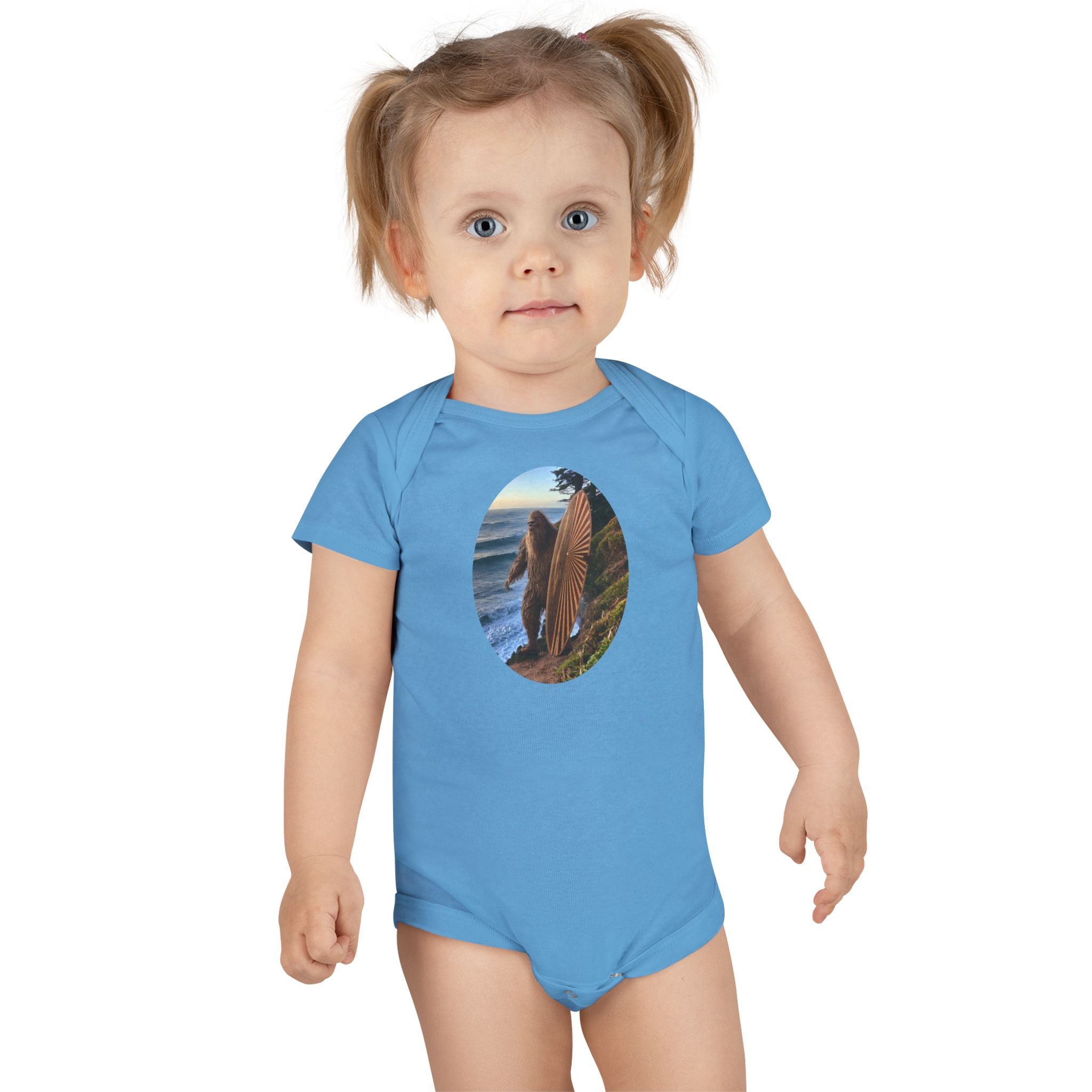 Ventana Real Surfsquatch baby cotton onesie image 13