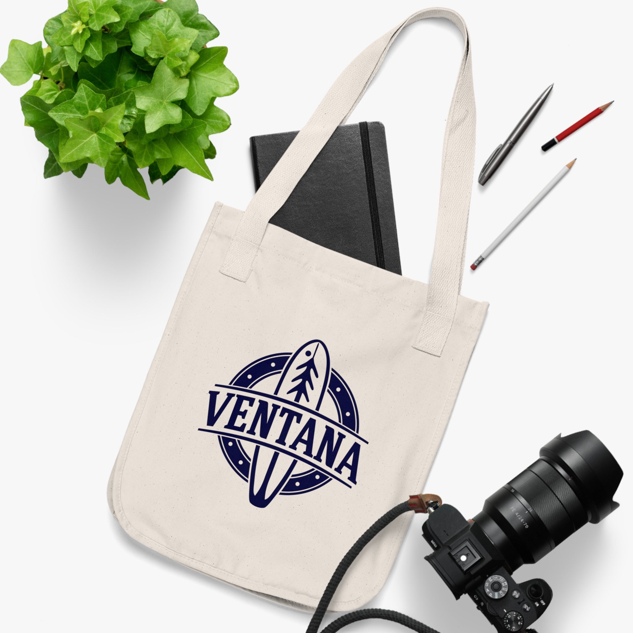 Ventana Treefish Logo Organic Cotton Tote Bag