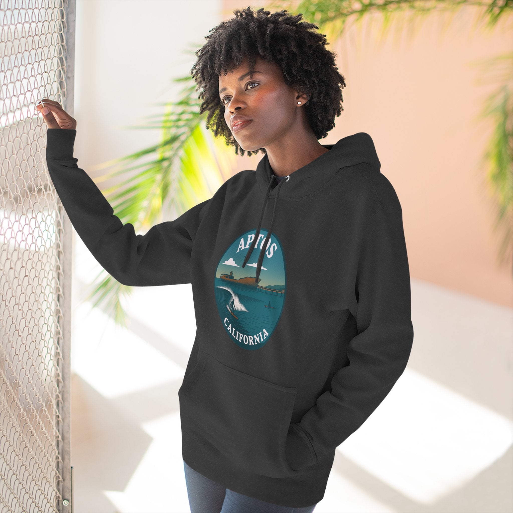 Aptos California Classic Unisex - Pull-Over Cotton Blend Fleece Hoodie