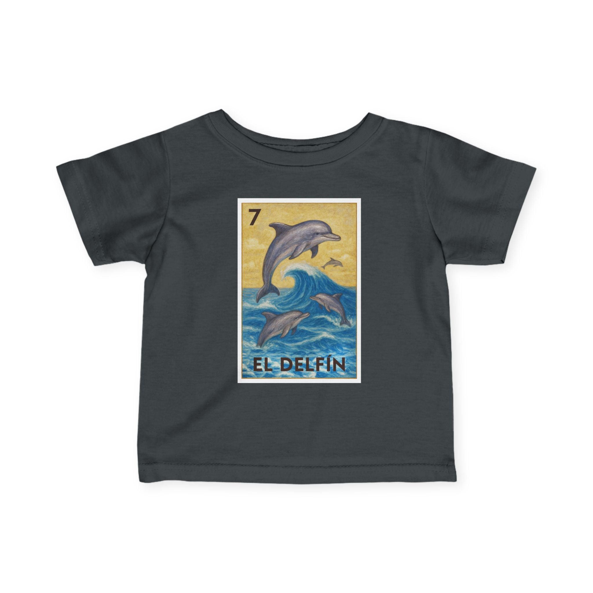 Dolphin Lotería infant cotton t-shirt image 11