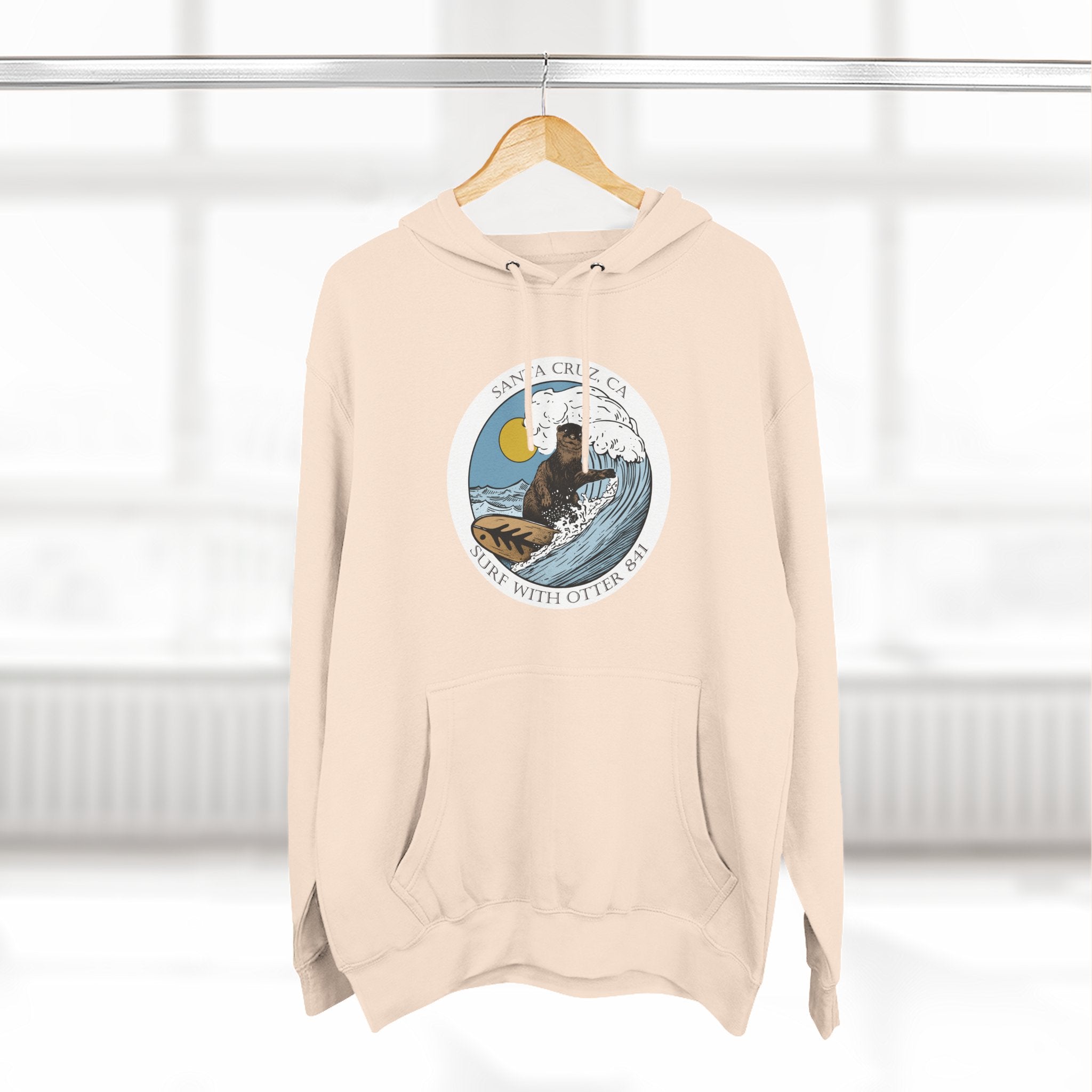 Surf with Otter 841 Fleece Hoodie