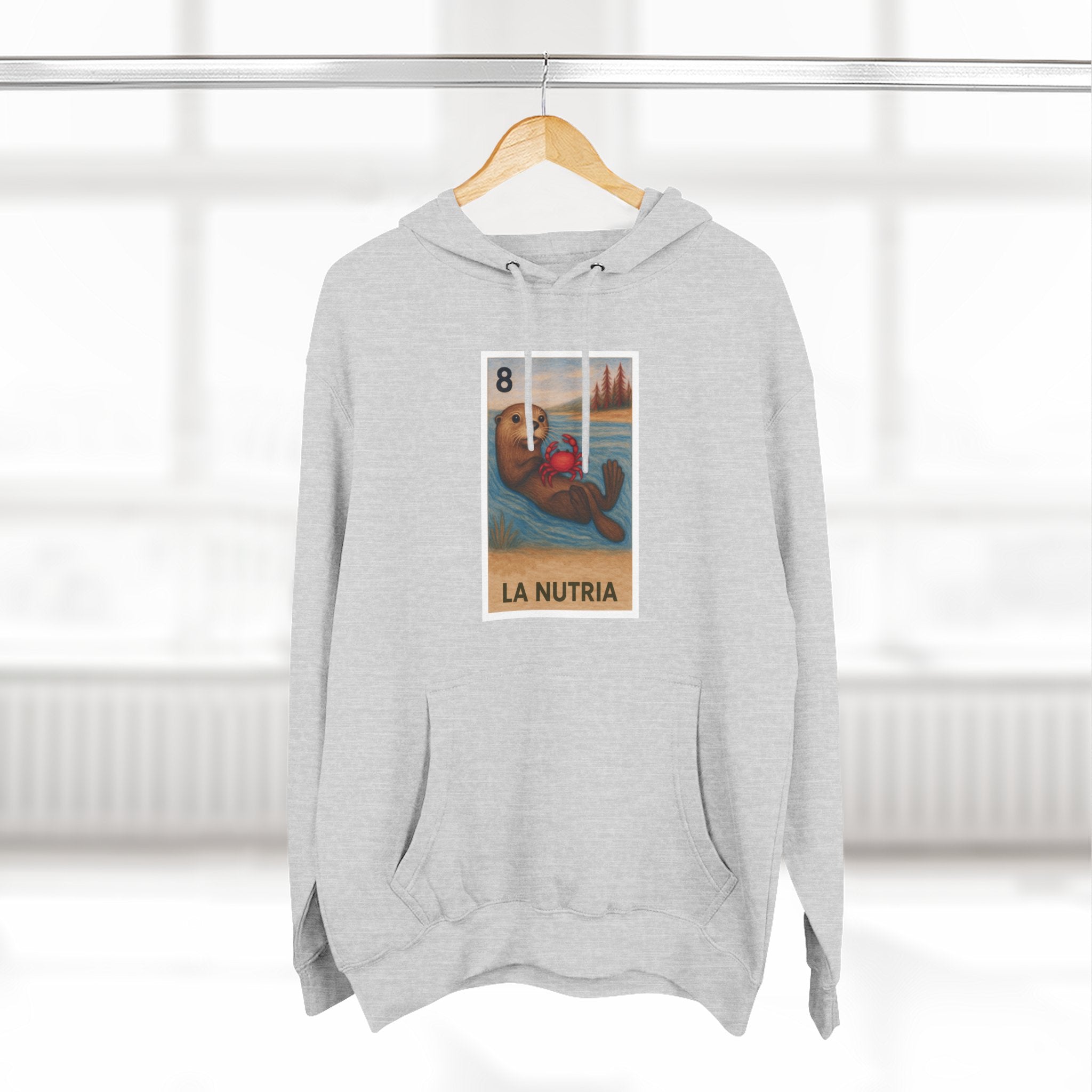 Sea Otter Lotería fleece hoodie image 19