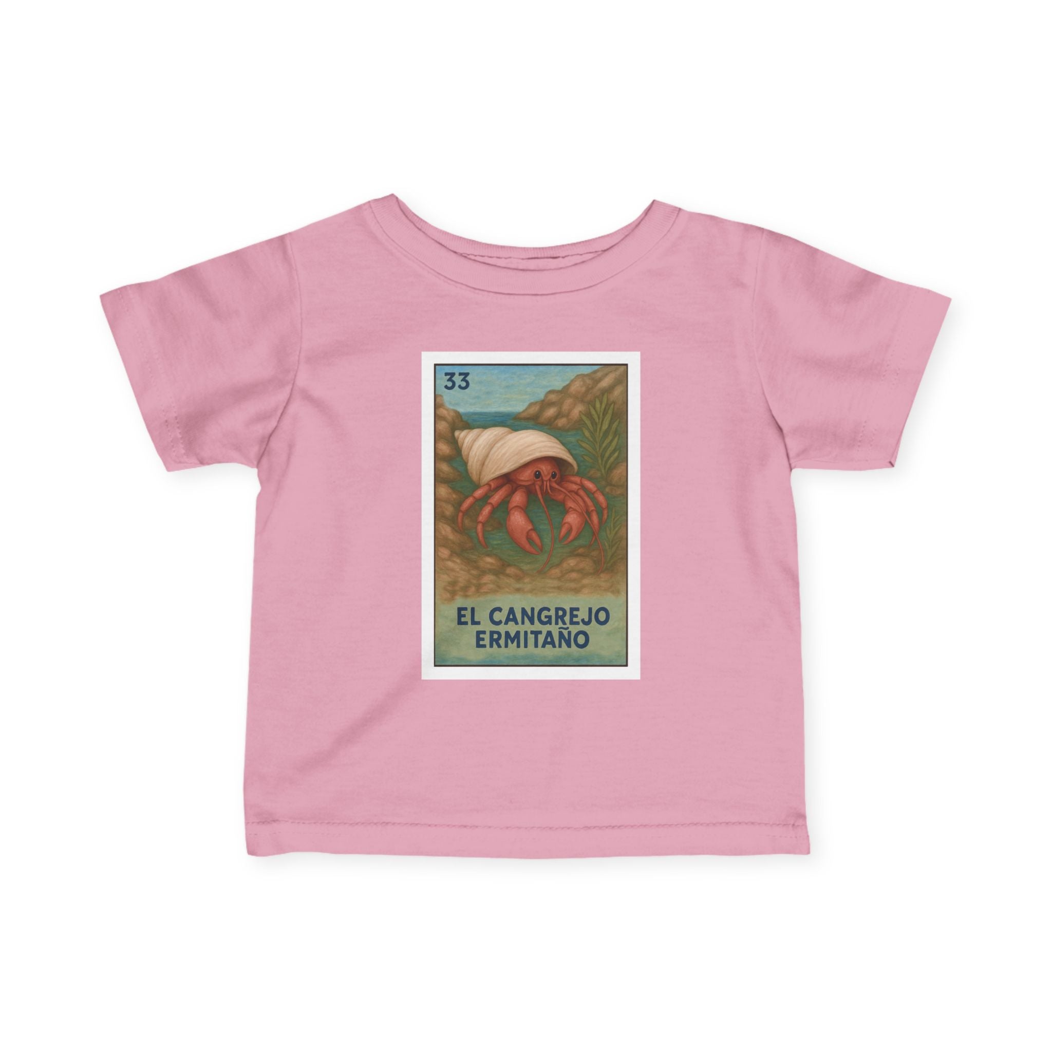 Hermit Crab Lotería infant cotton t-shirt image 2