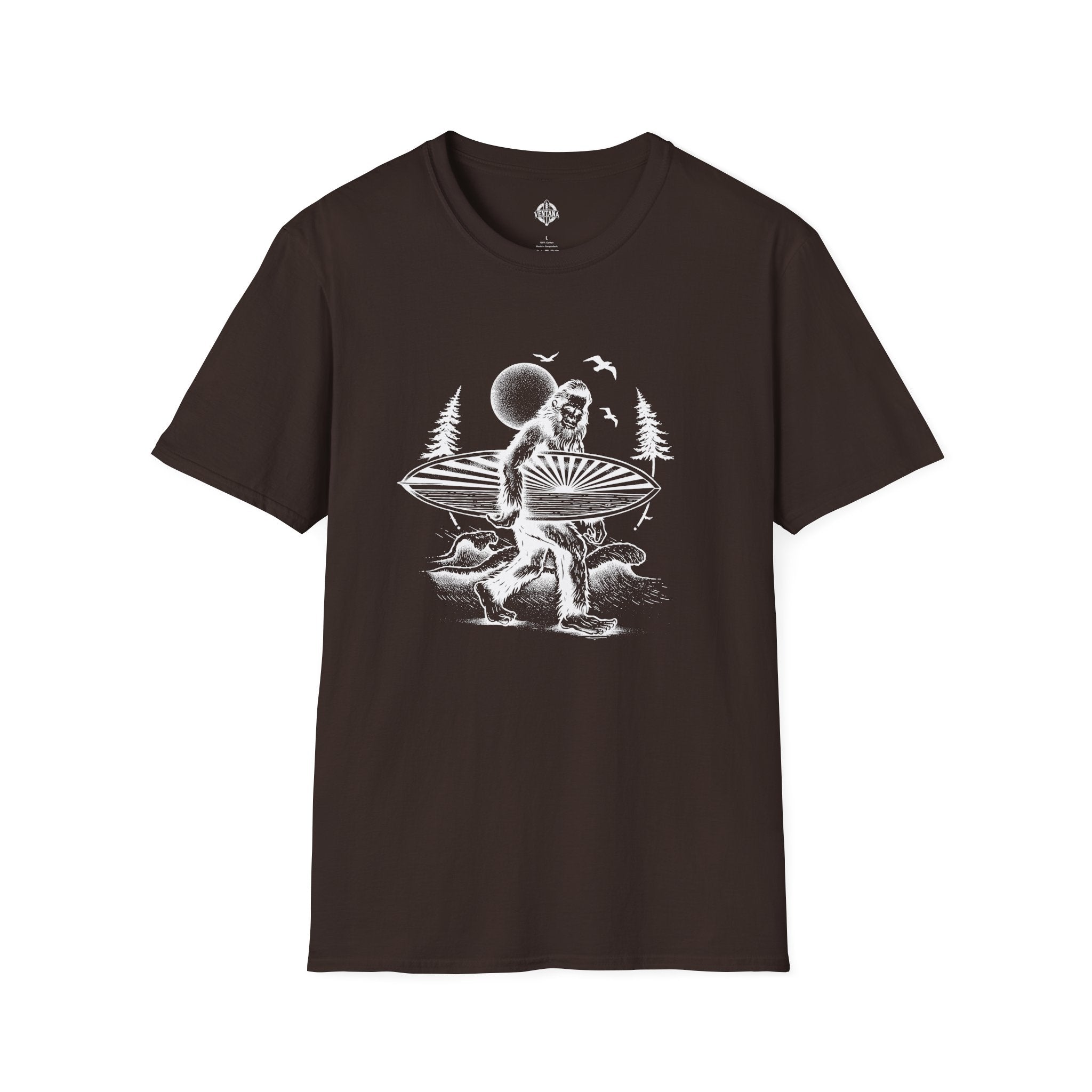 Ventana Surfsquatch by Thiago Bianchini cotton t-shirt image 8