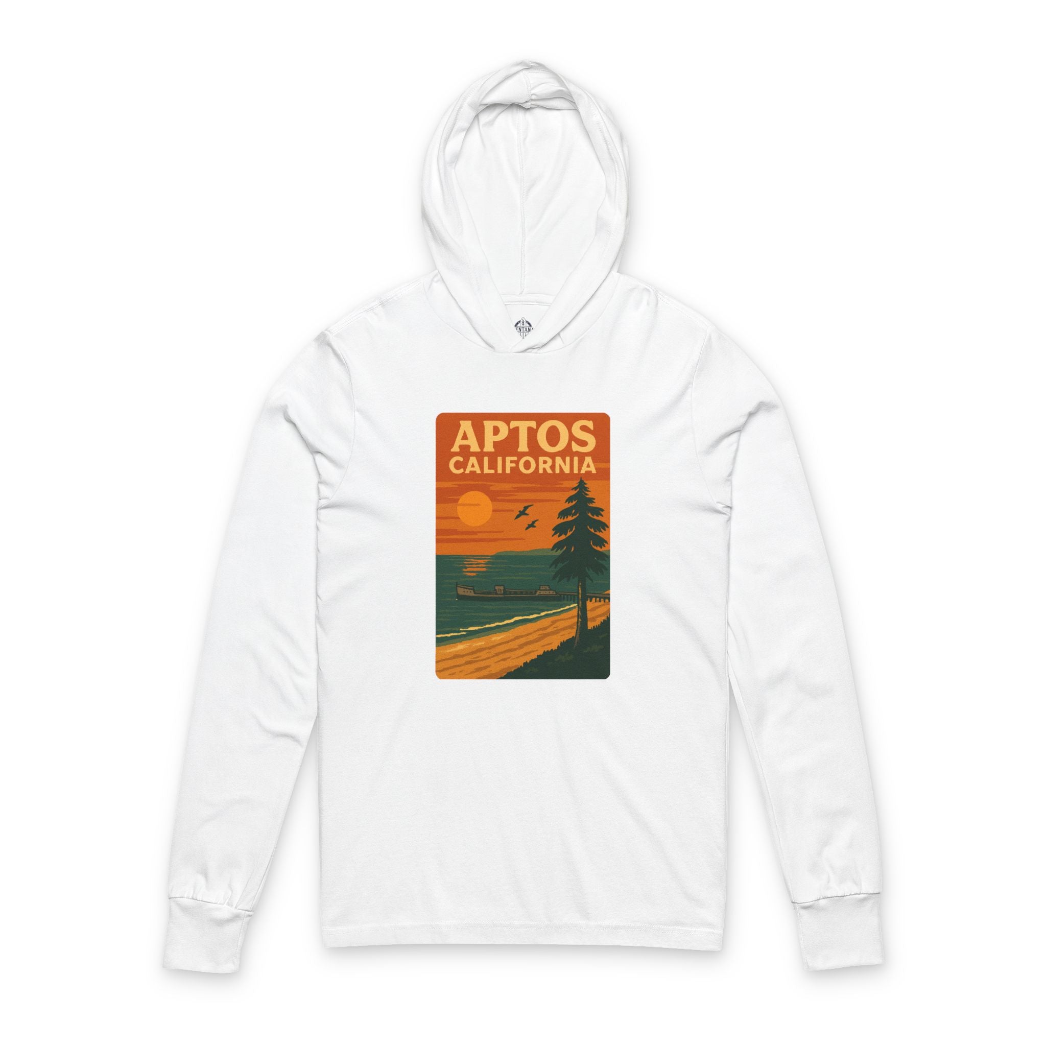 Aptos California Sunset cotton hooded long sleeve t-shirt image 4