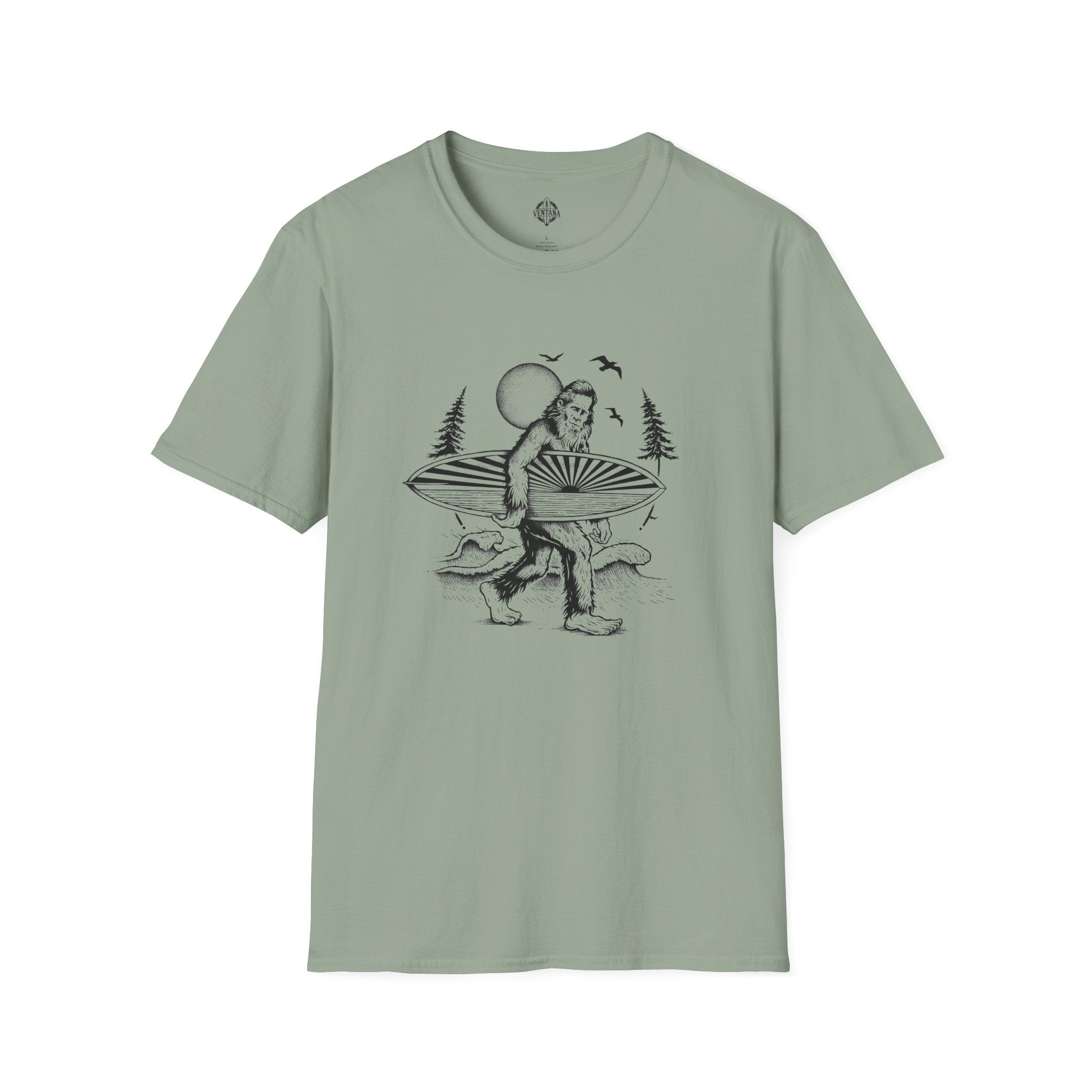 Ventana Surfsquatch by Thiago Bianchini cotton t-shirt image 9