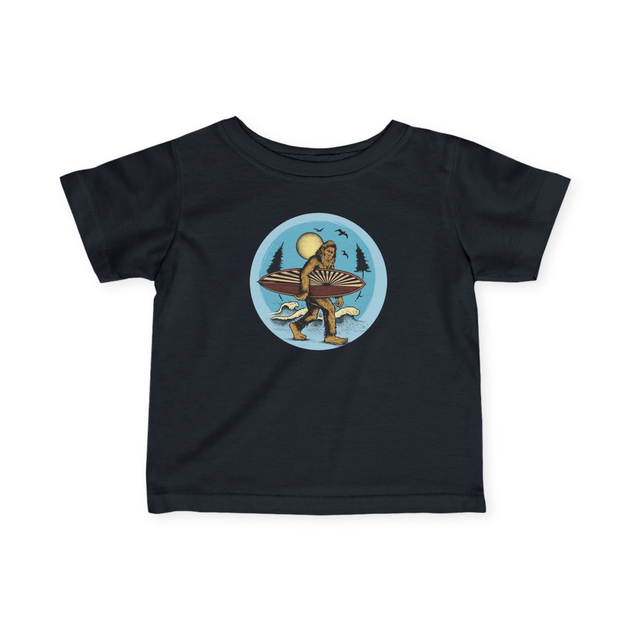 Ventana Surfsquatch by Thiago Bianchini infant cotton t-shirt image 3