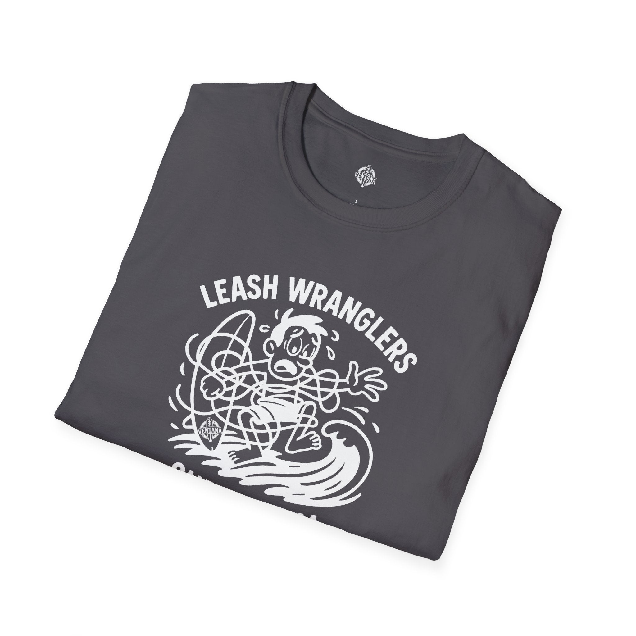 Leash Wranglers Surf Team Unisex - Soft Style U.S. Cotton T-Shirt