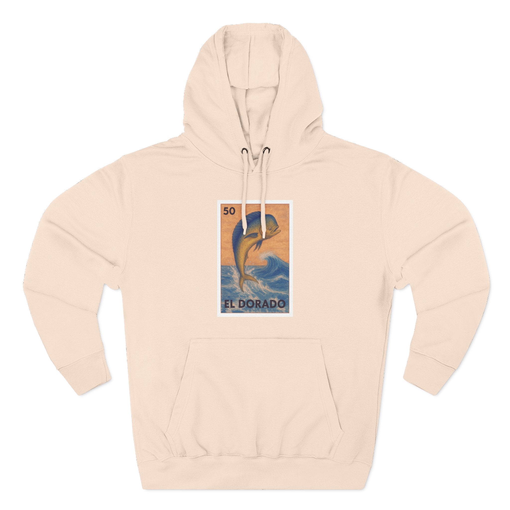 Dorado Lotería Unisex - Pull-Over Cotton Blend Fleece Hoodie (El Dorado)