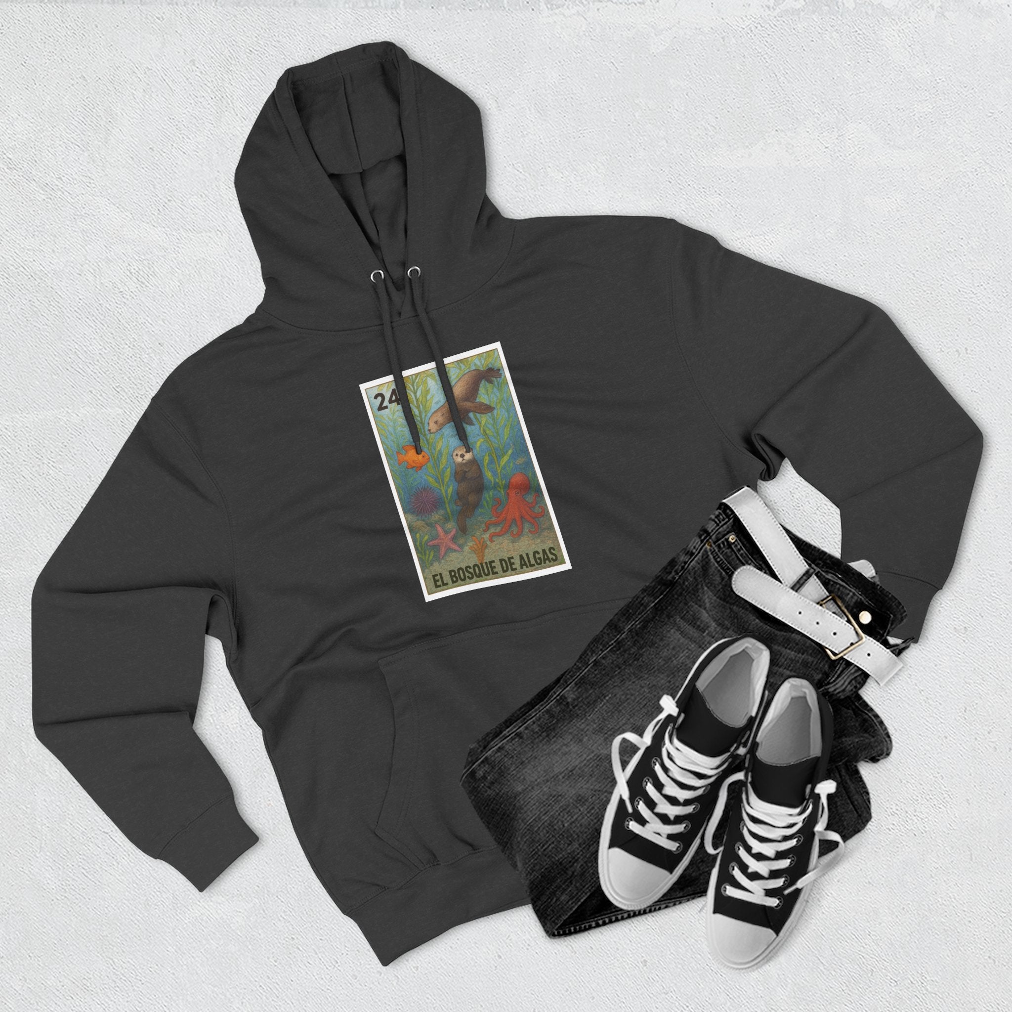 Kelp Forest Lotería Fleece Hoodie
