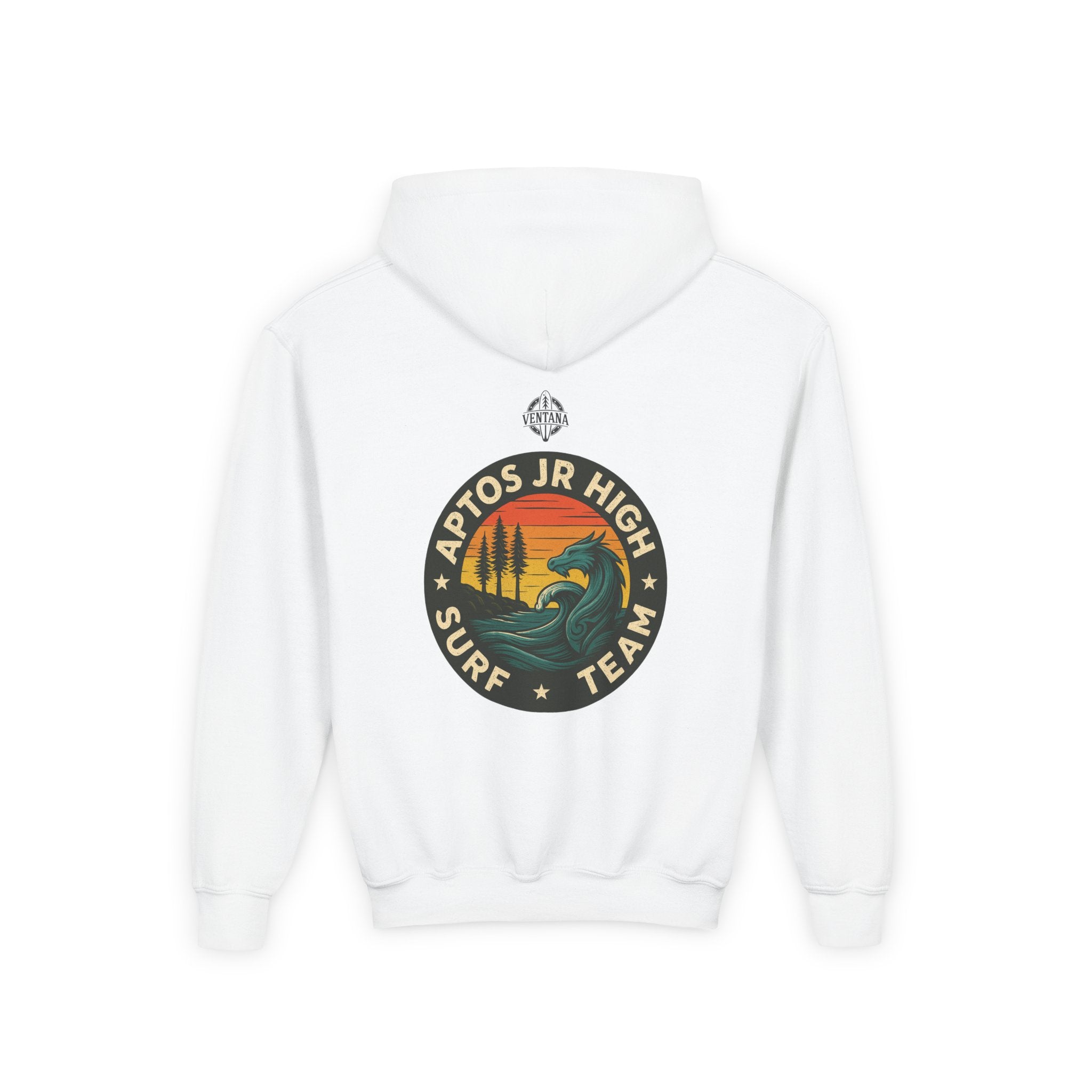 Aptos Jr High Surf Team Youth Pull-Over Hoodie - Heavy Blend Sweatshirt