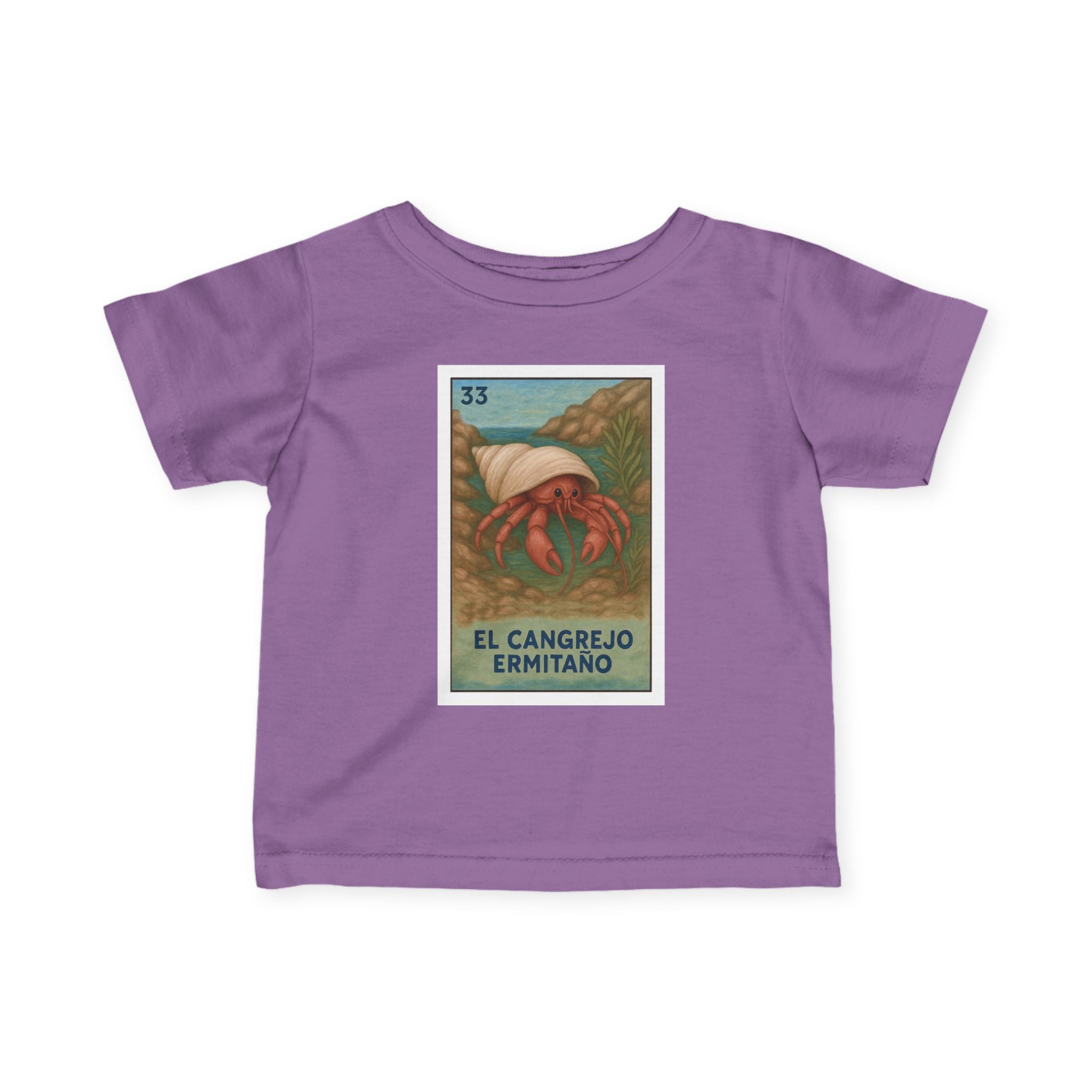 Hermit Crab Lotería infant cotton t-shirt image 14