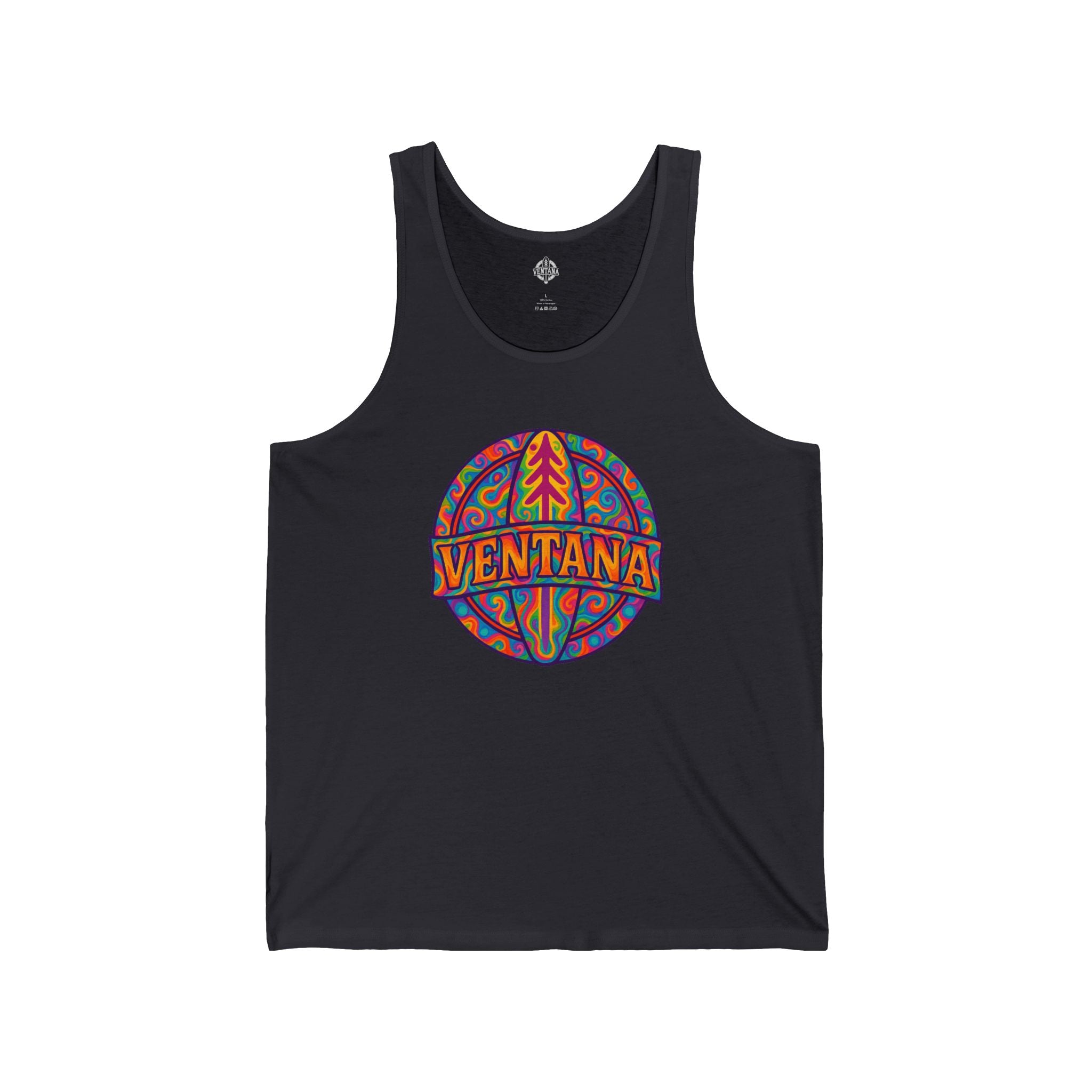 Ventana Psychedelic Treefish Logo jersey tank top image 6