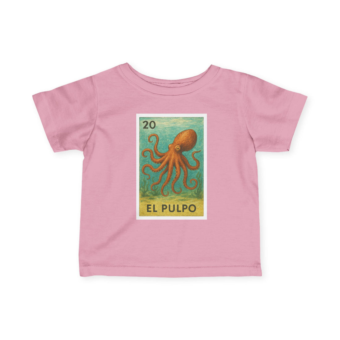 Octopus Lotería - Infant 100% Cotton T-Shirt (El Pulpo)