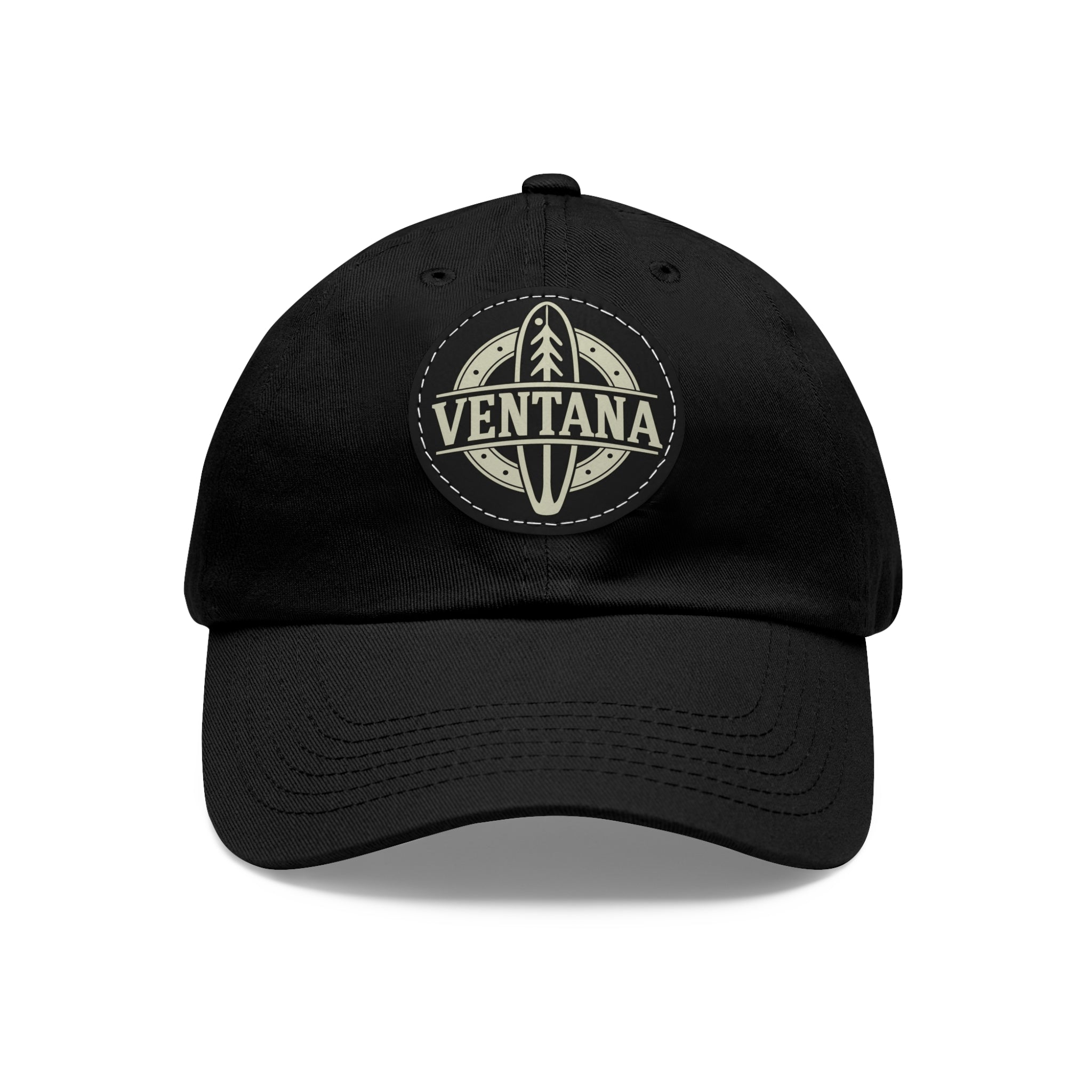 Ventana Treefish Logo Vegan Leather Patch Hat
