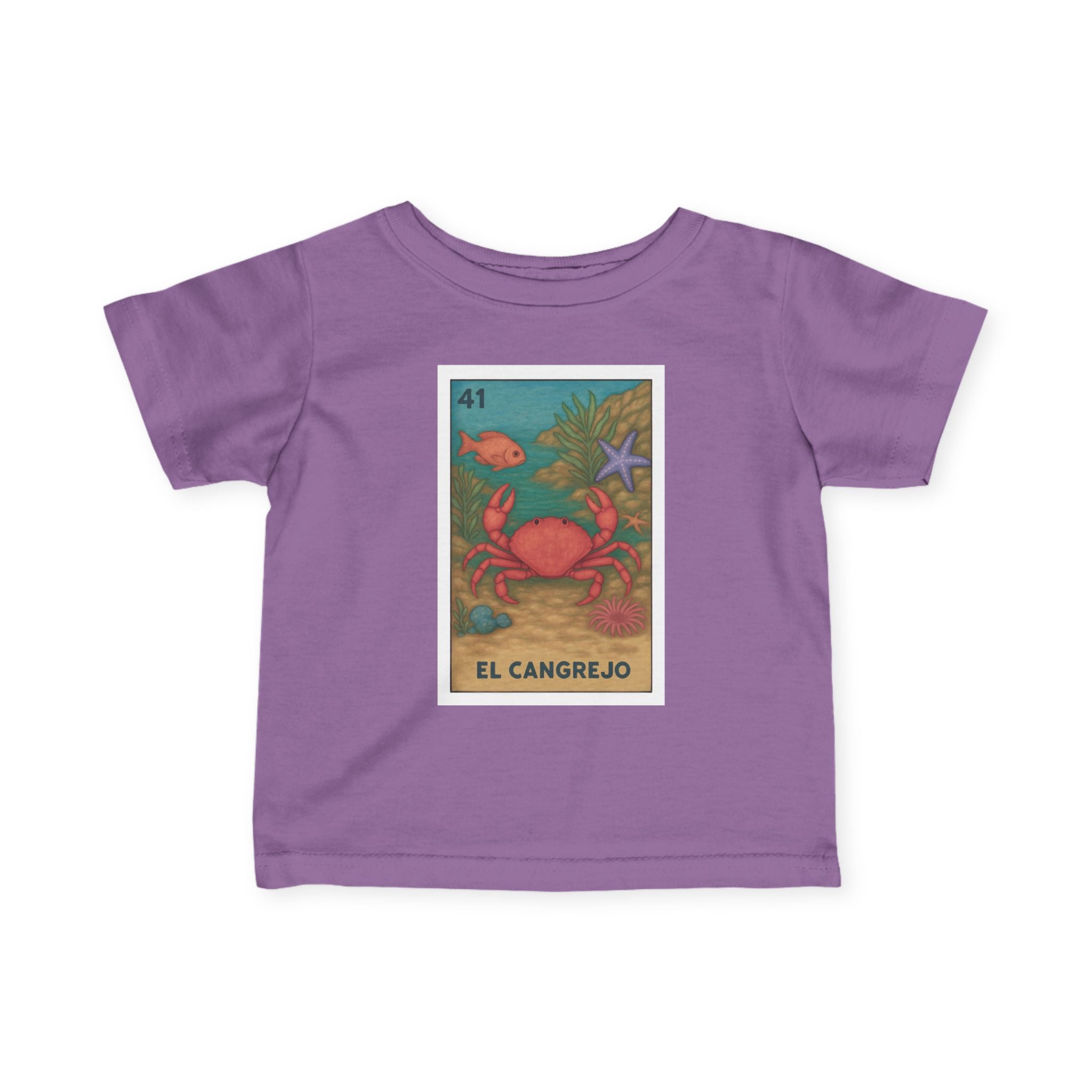 Crab Lotería - Infant 100% Cotton T-Shirt (El Cangrejo)