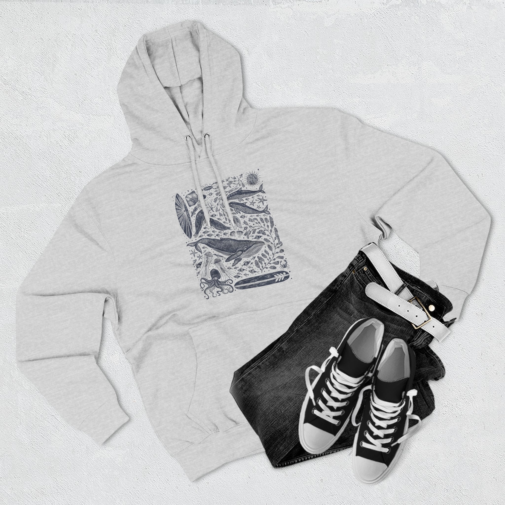 Ventana Marine Life by Lili Arnold fleece hoodie image 17