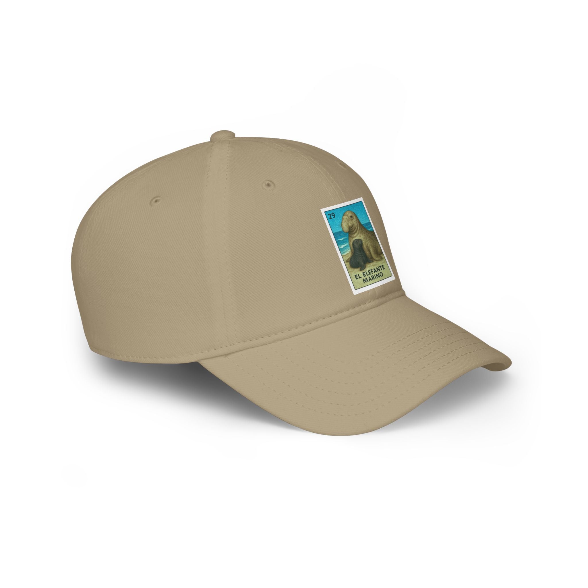 Elephant Seal Lotería Unisex - 100% Cotton Baseball Cap (El Elefante Marino)