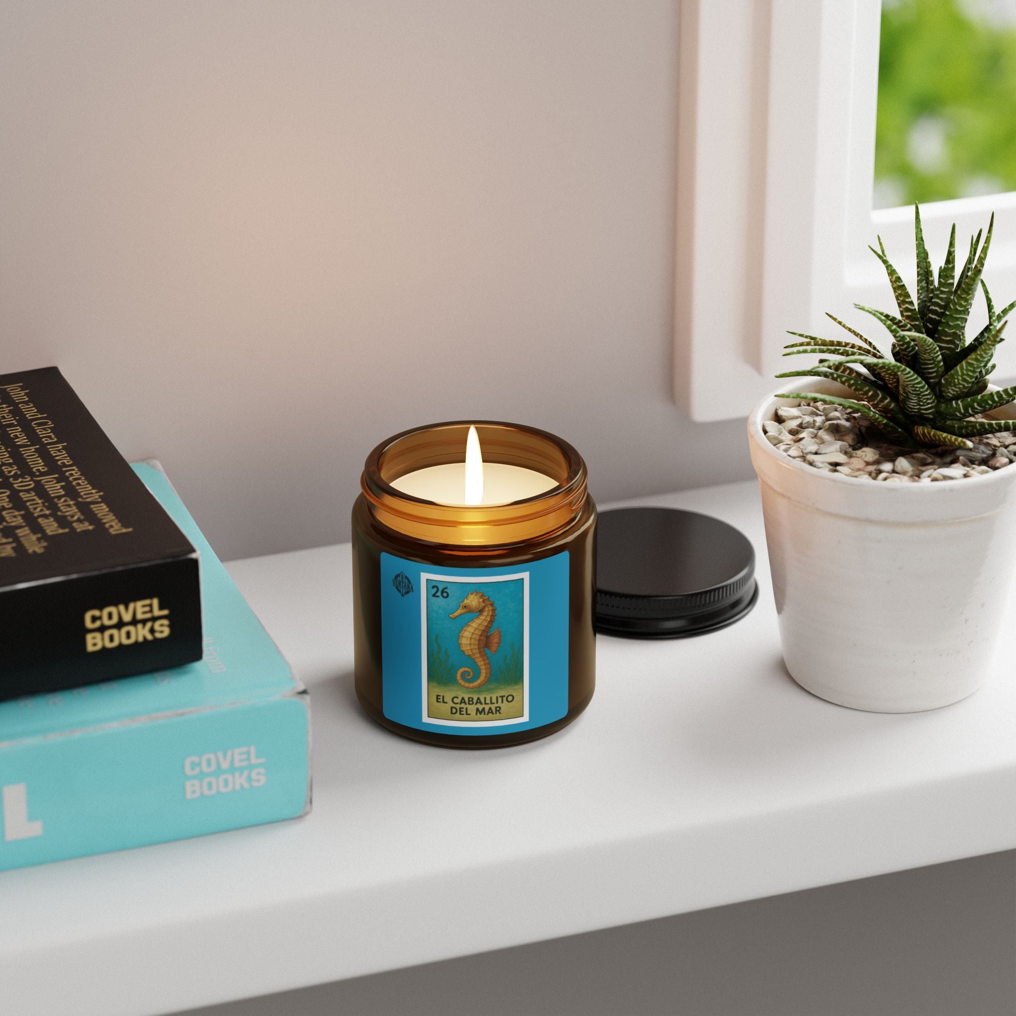 Seahorse Lotería - Scented Soy Candle (El Caballito del Mar)