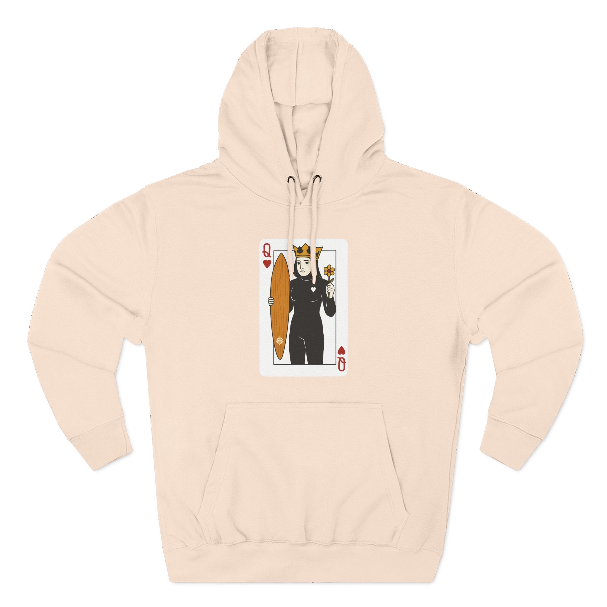 Queen of Hearts Surfer fleece hoodie image 8
