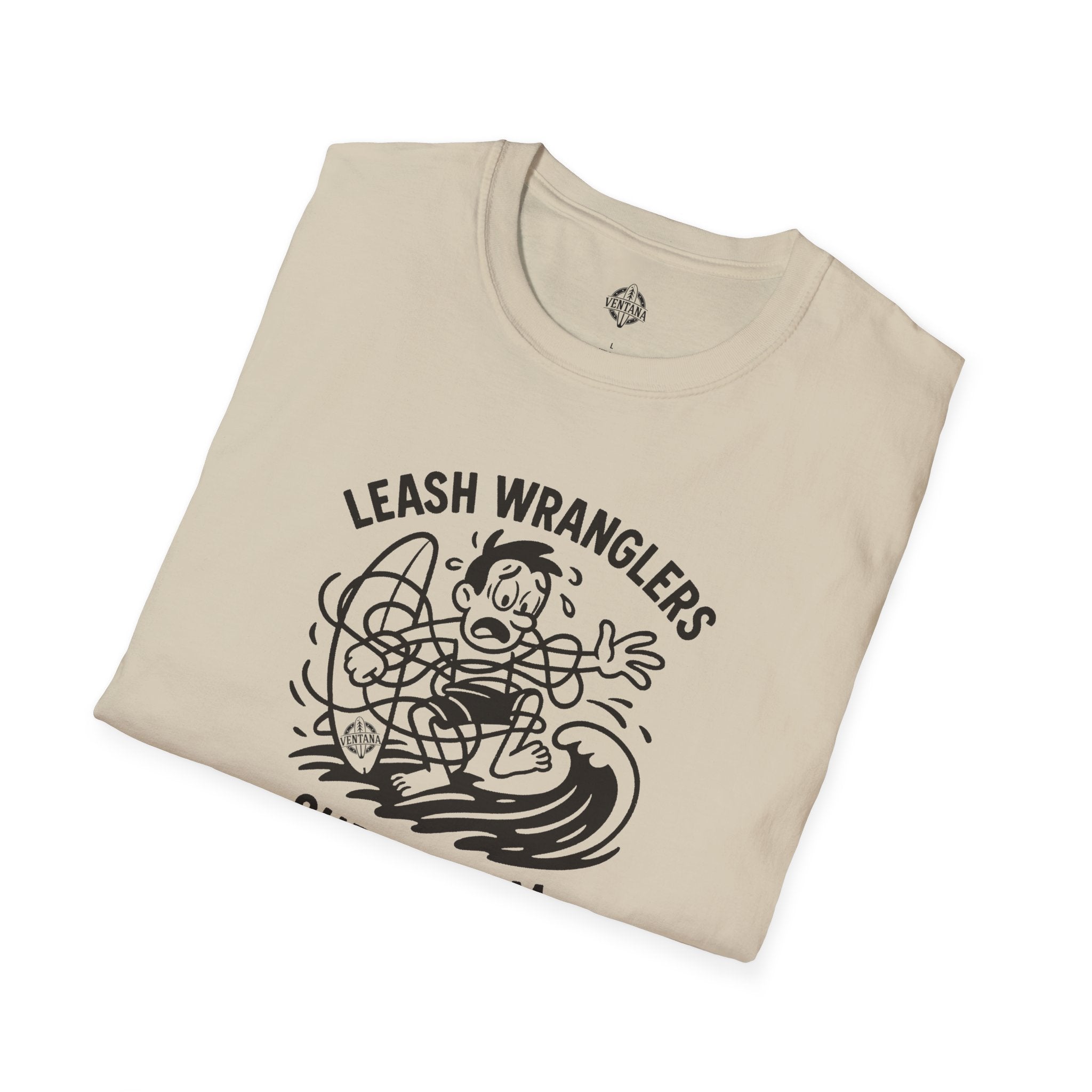Leash Wranglers Surf Team Unisex - Soft Style U.S. Cotton T-Shirt
