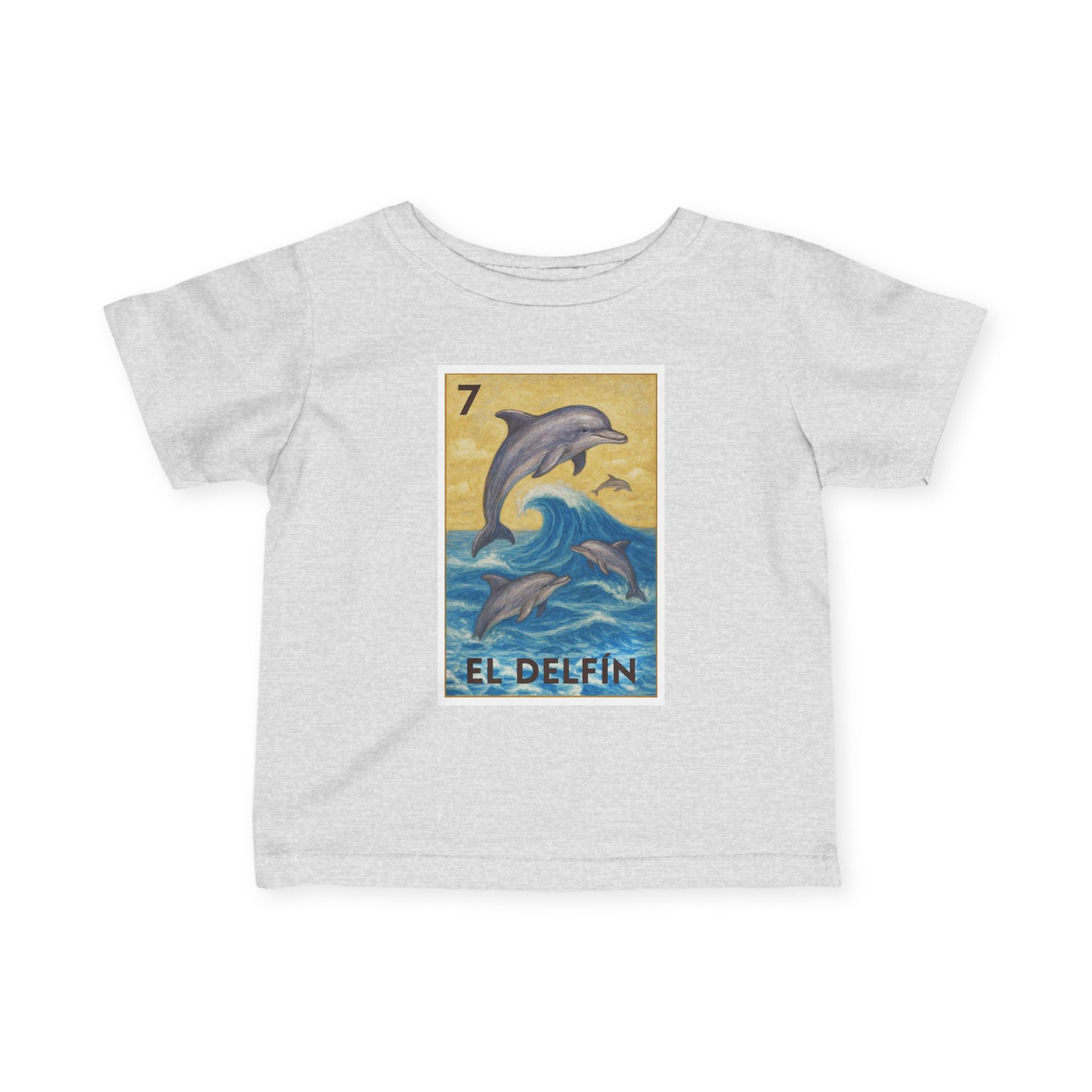 Dolphin Lotería infant cotton t-shirt image 5