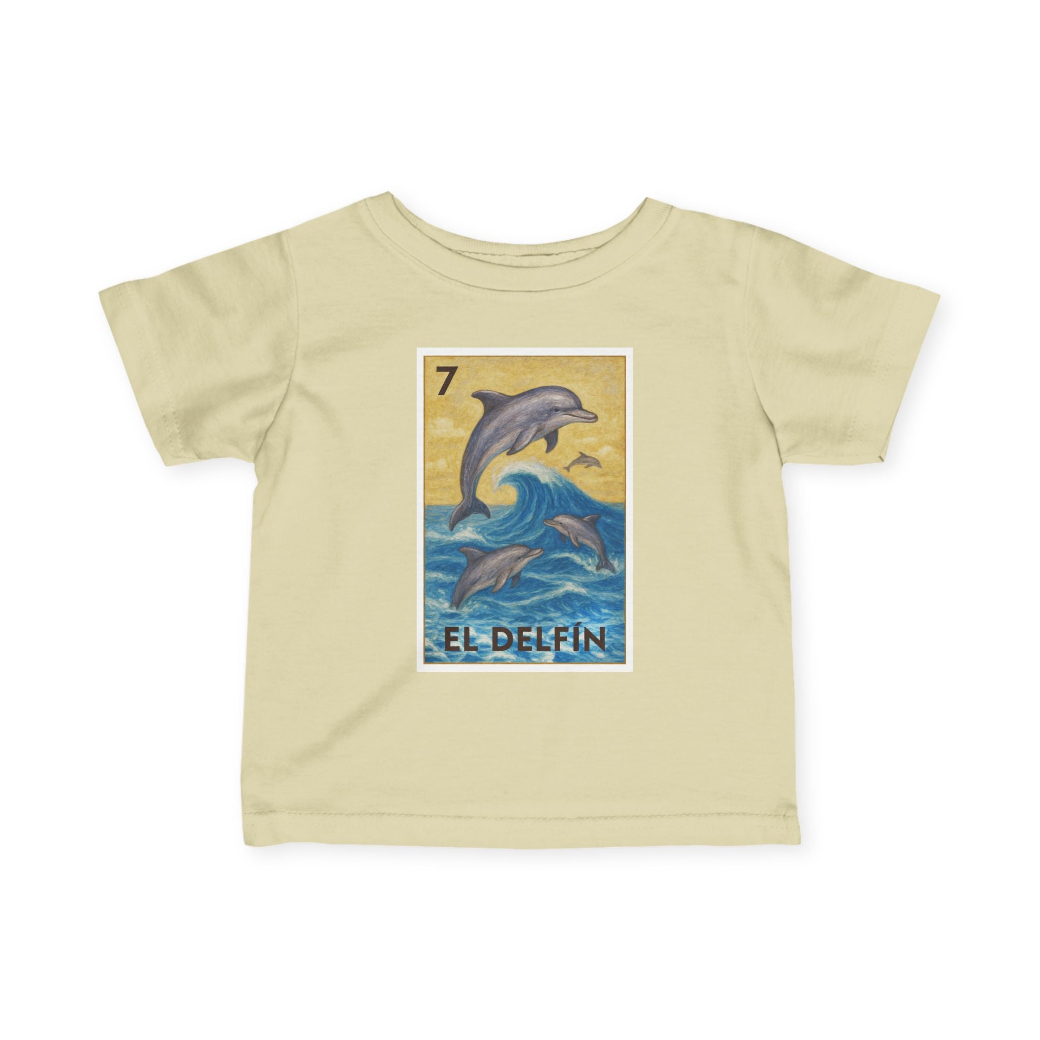 Dolphin Lotería infant cotton t-shirt image 6