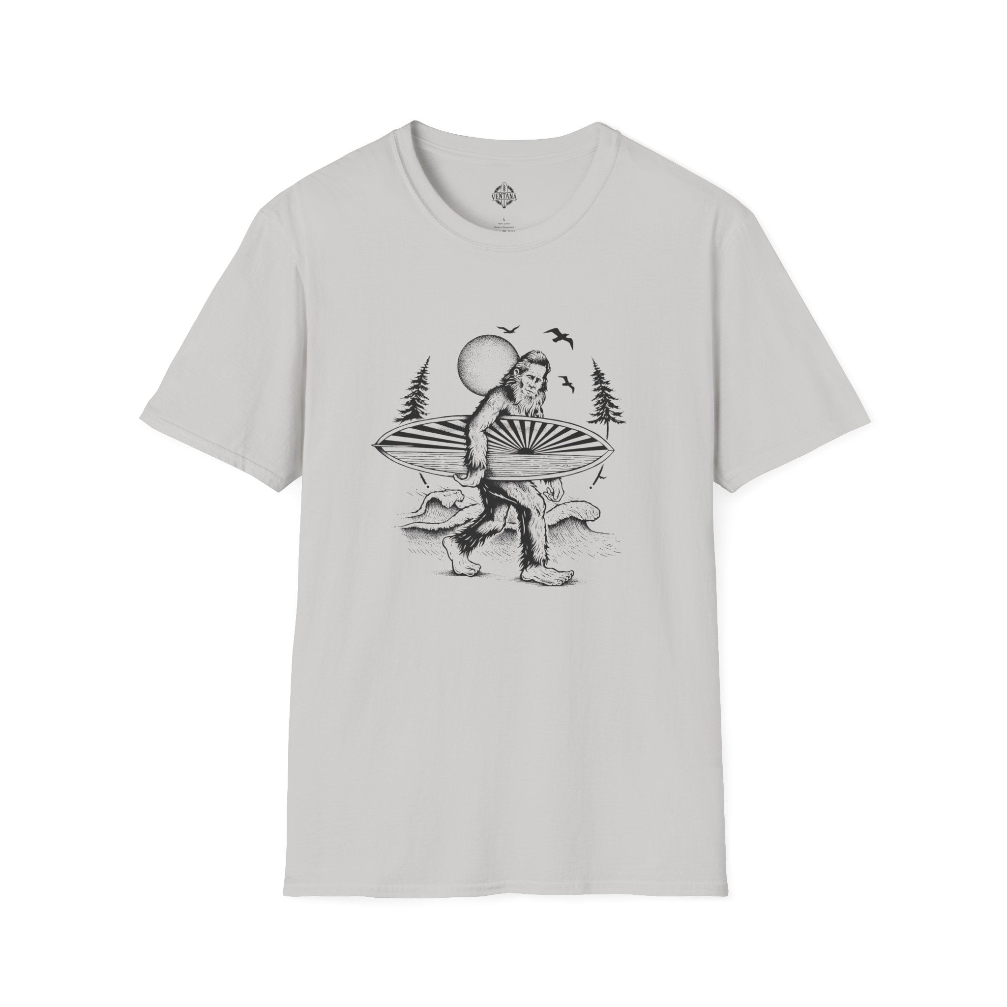 Ventana Surfsquatch by Thiago Bianchini cotton t-shirt image 6