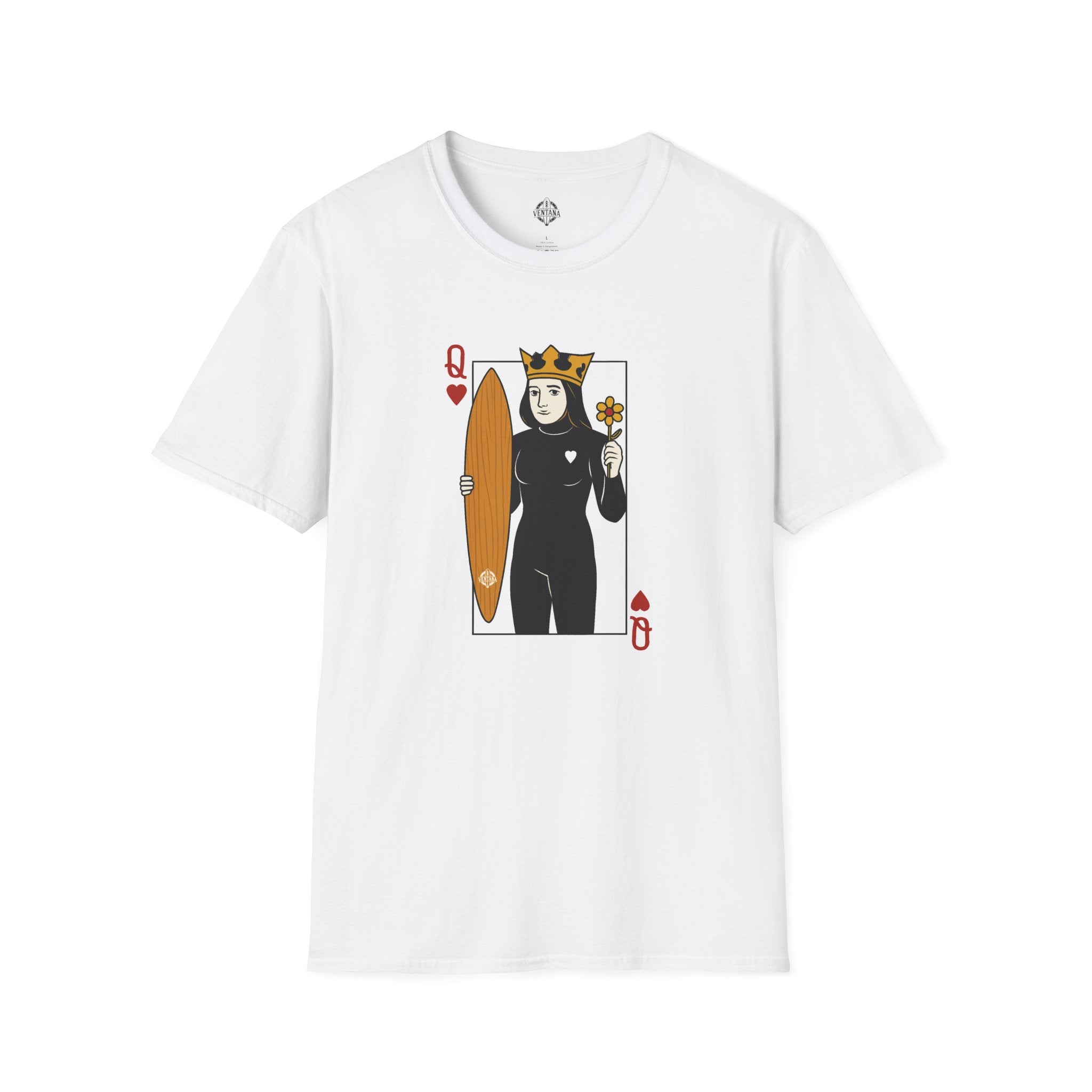 Queen of Hearts Surfer cotton t-shirt image 6