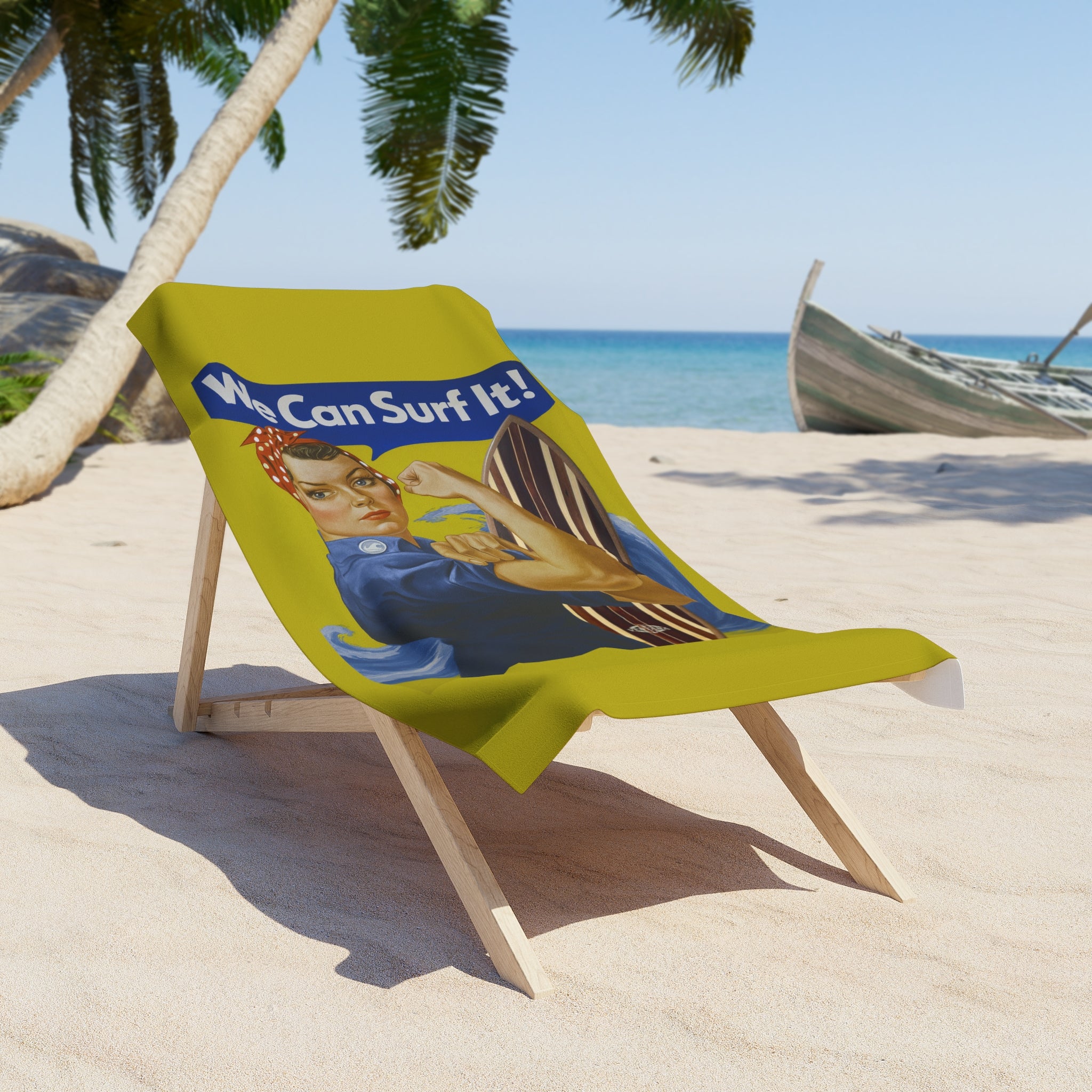 Rosie the Surfer Beach Towel