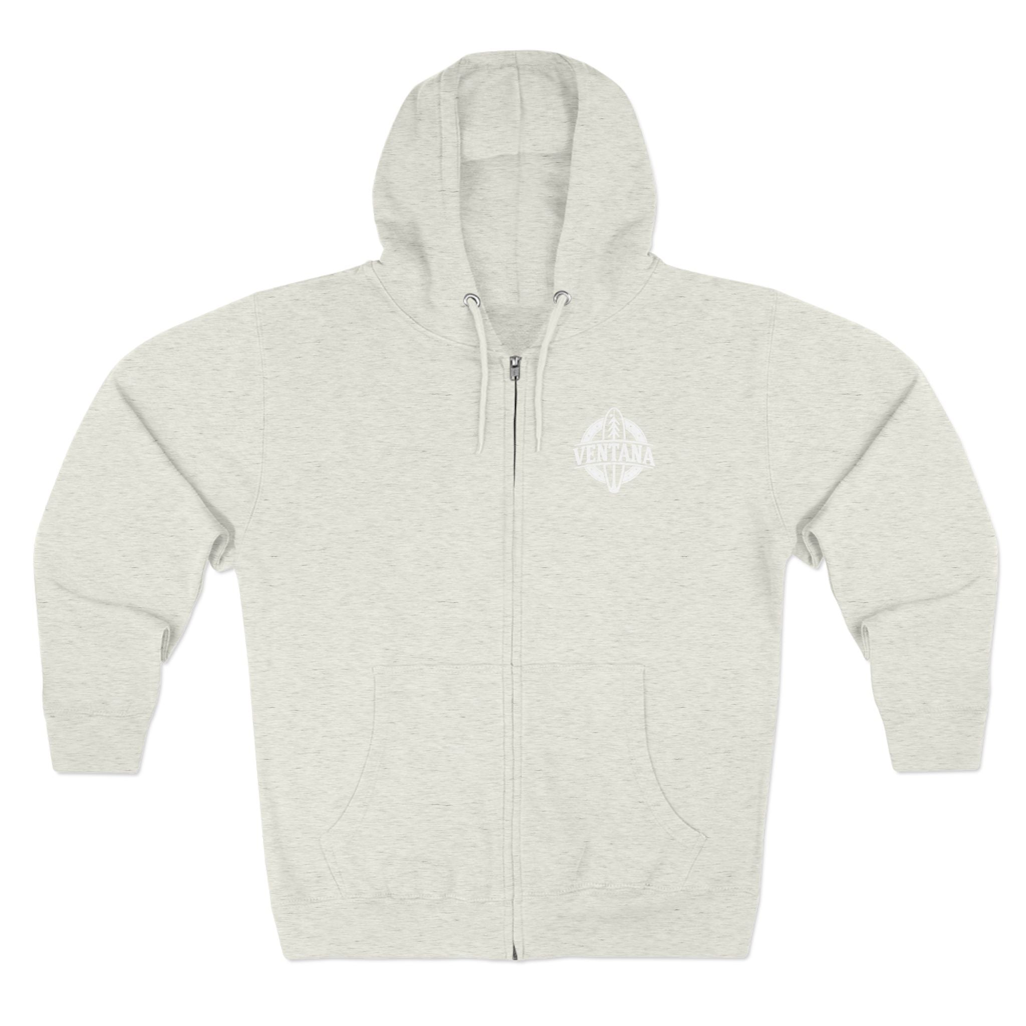 Ventana Treefish Logo Unisex - Zip Cotton Blend Fleece Hoodie