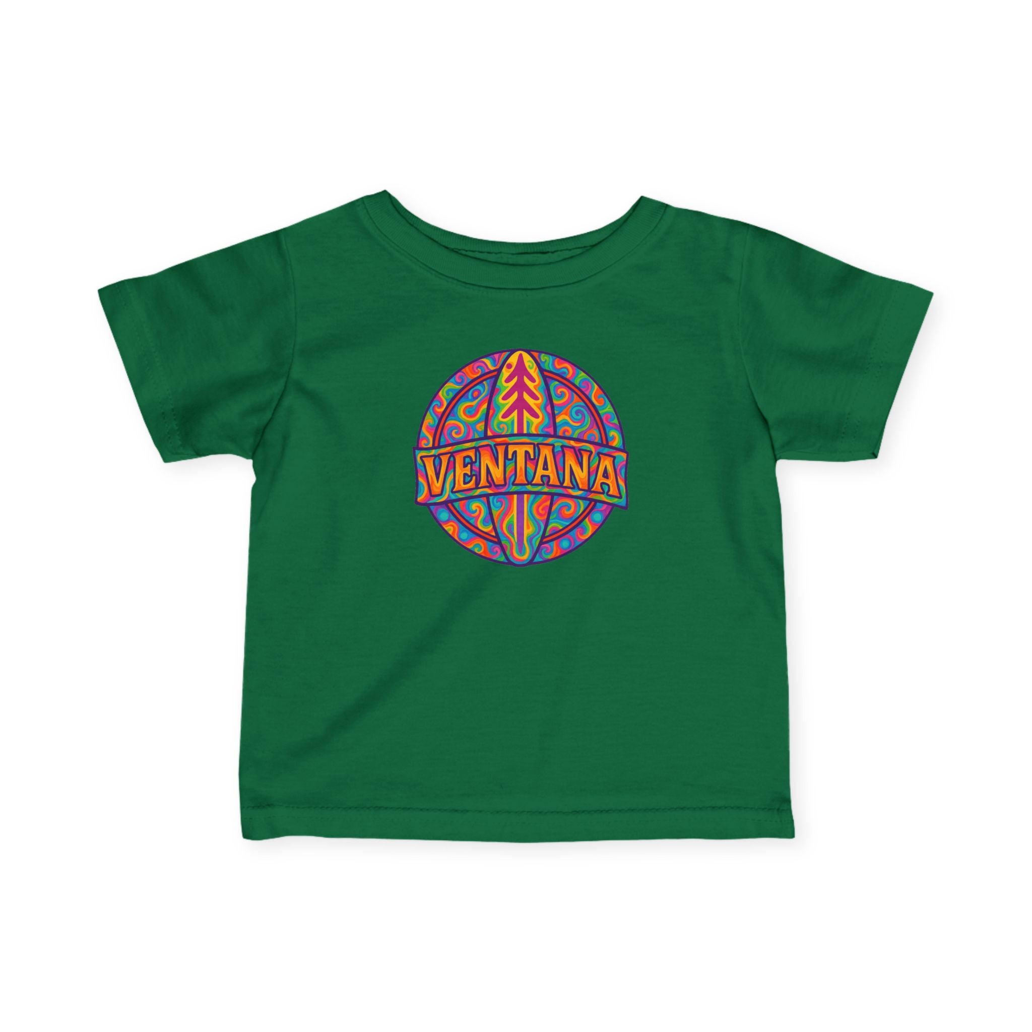 Ventana Psychedelic Treefish Logo infant cotton t-shirt image 9