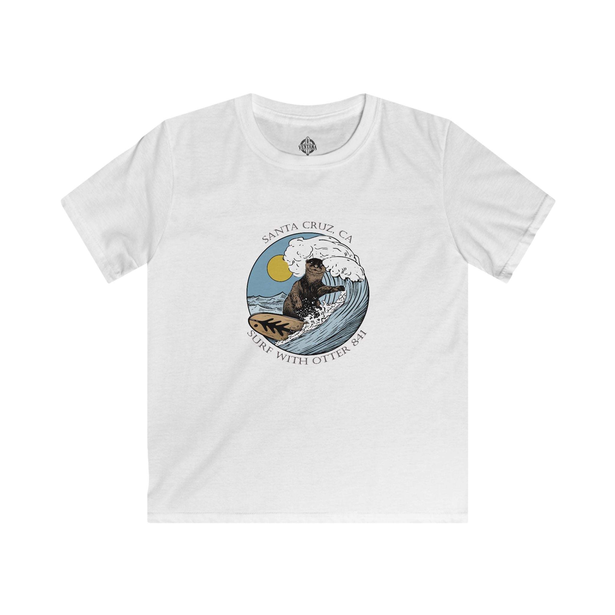 Surf with Otter 841 kids t-shirt image 4