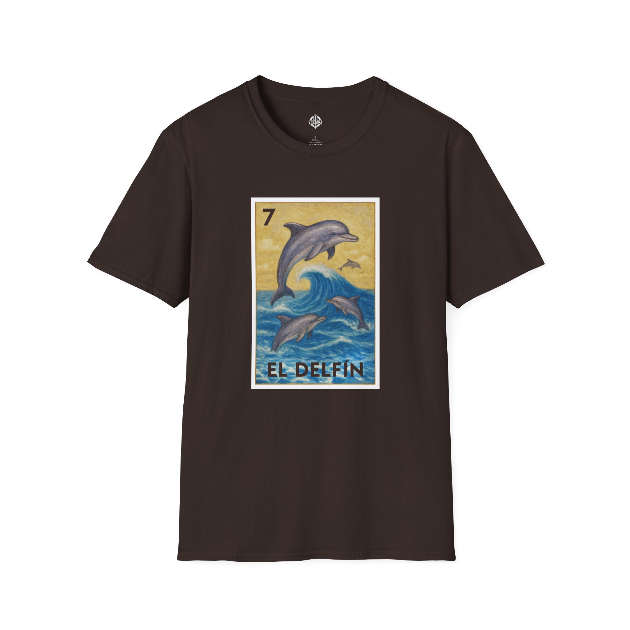 Dolphin Lotería cotton t-shirt image 7