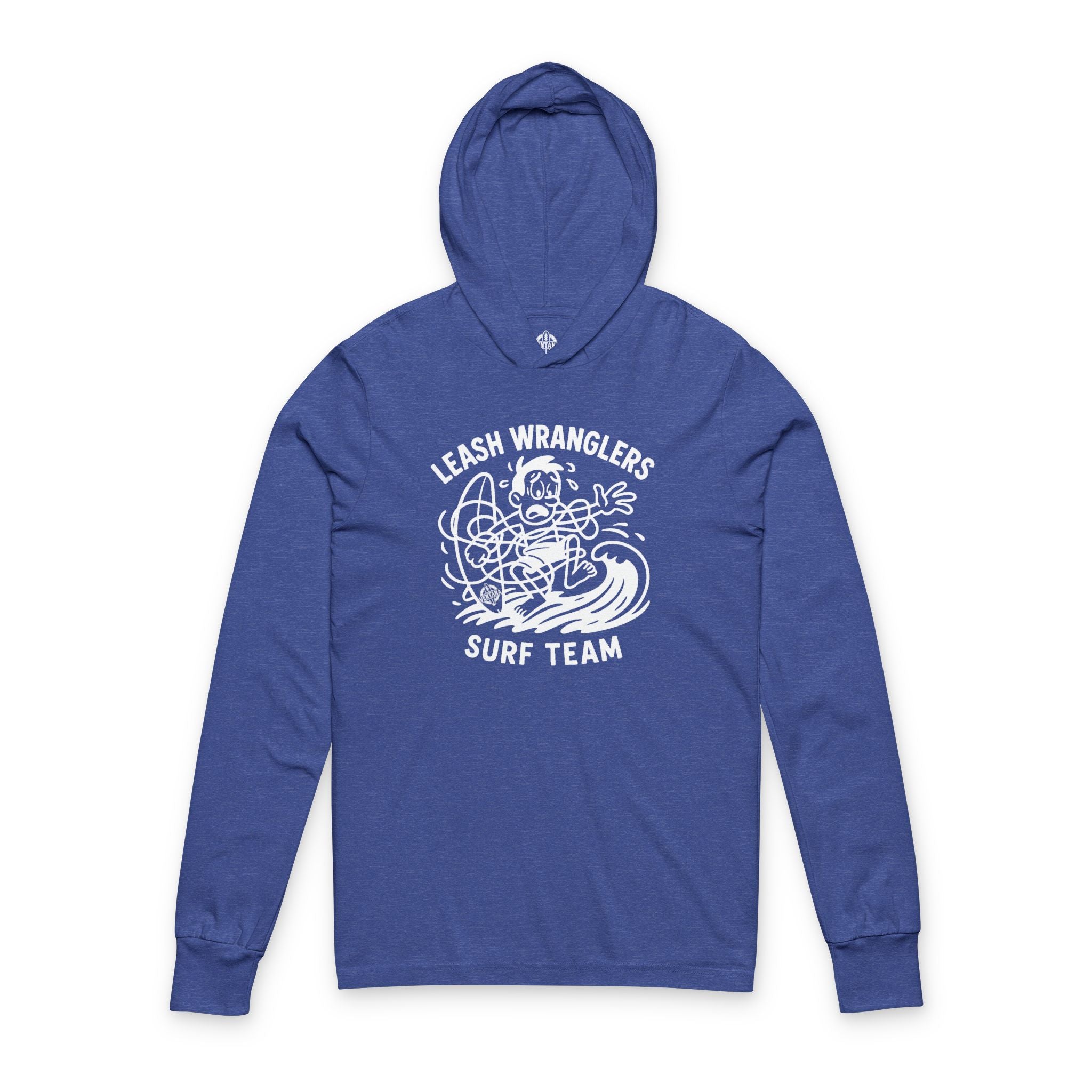 Leash Wranglers Surf Team cotton hooded long sleeve t-shirt image 6