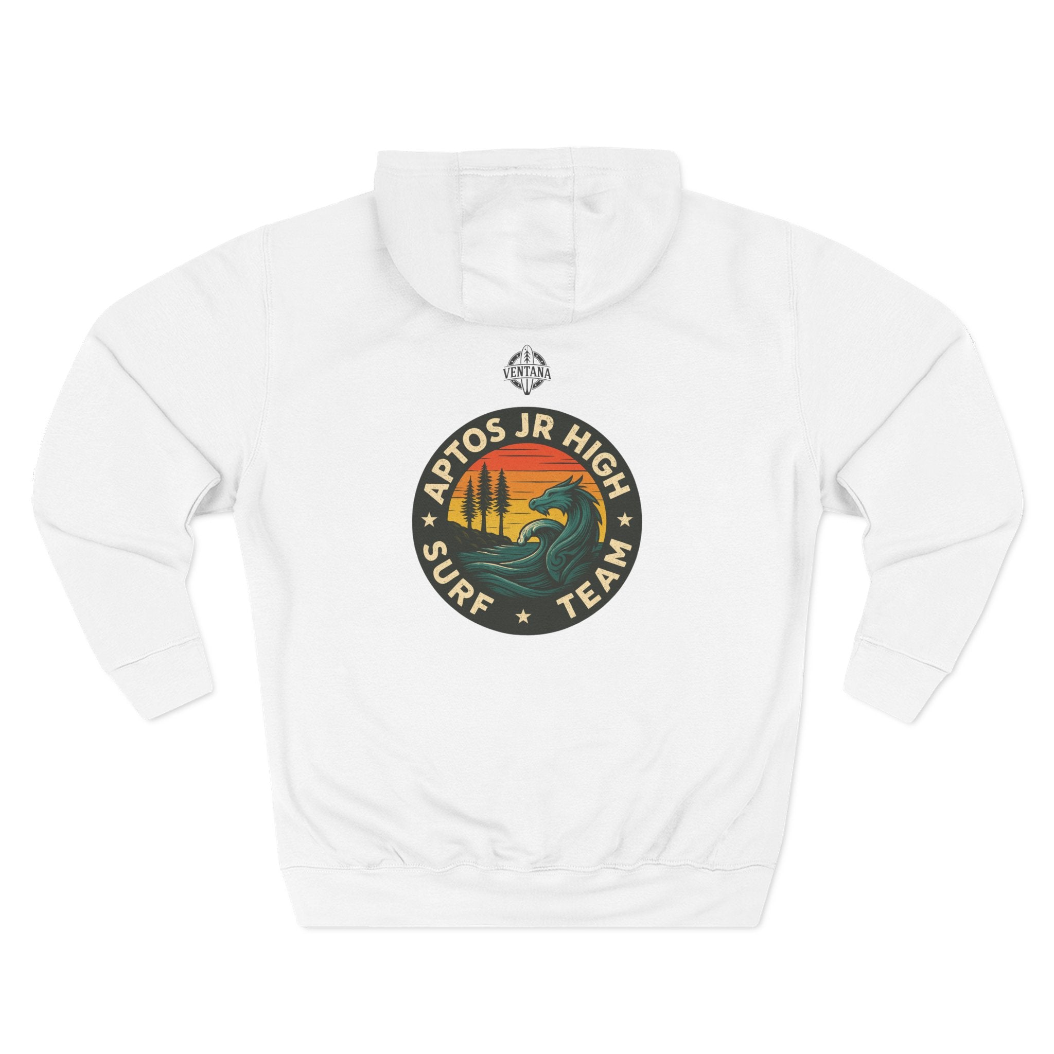 Aptos Junior High Surf Team Unisex - Pull-Over Cotton Blend Fleece Hoodie