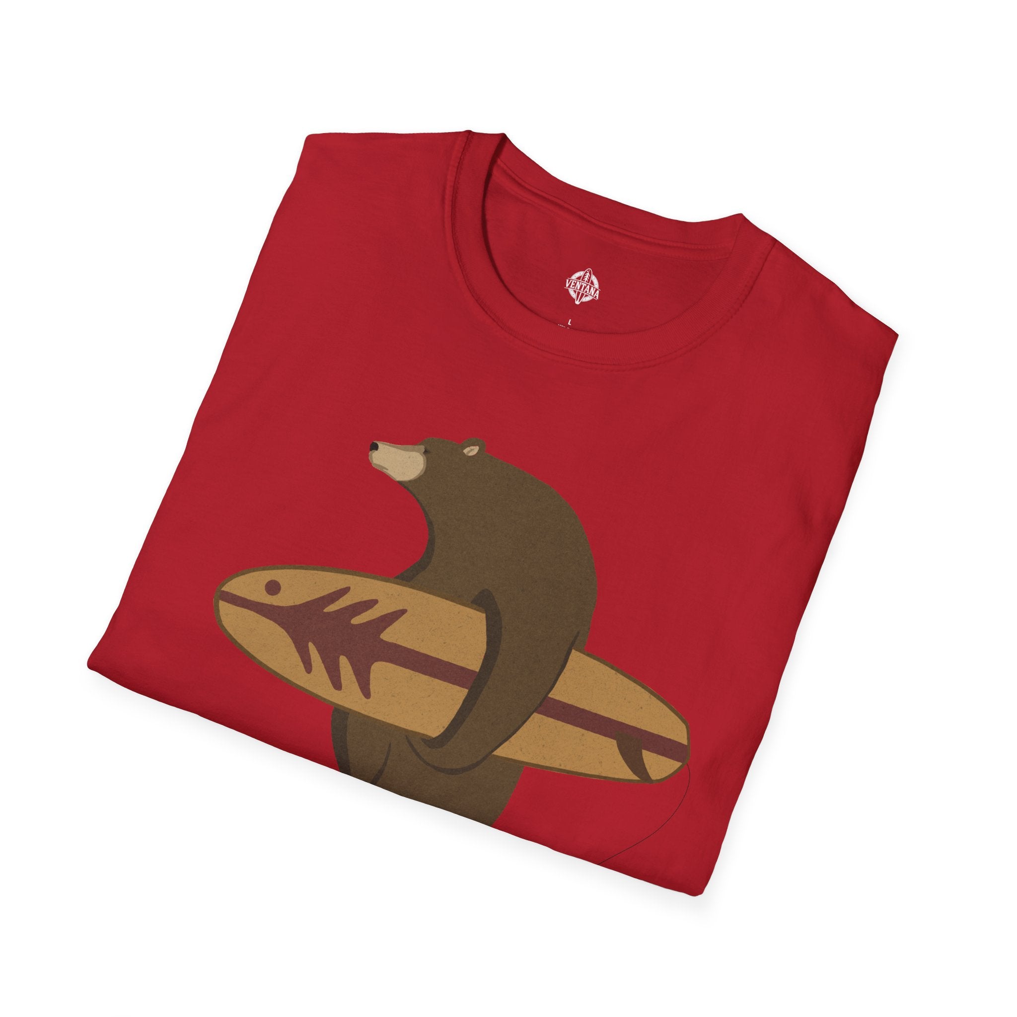 Surfing Grizzly Bear T-Shirt