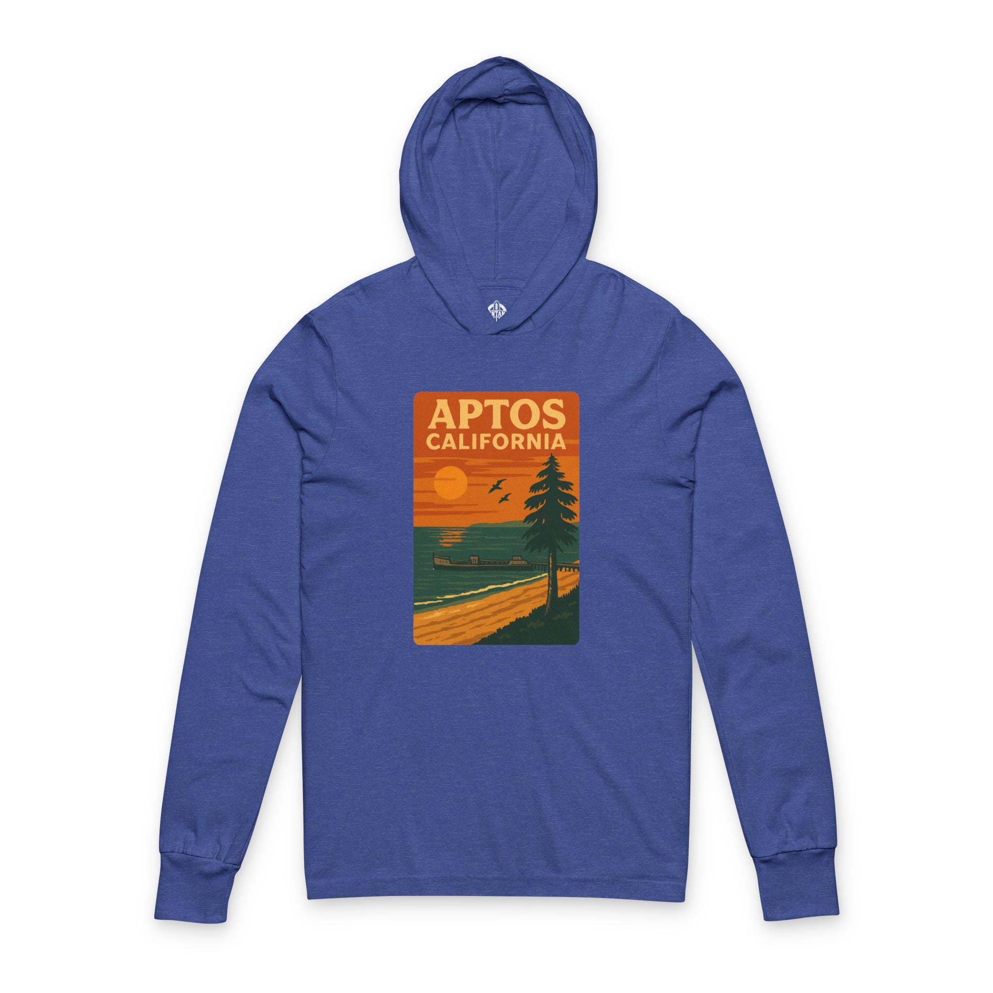 Aptos California Sunset cotton hooded long sleeve t-shirt image 6