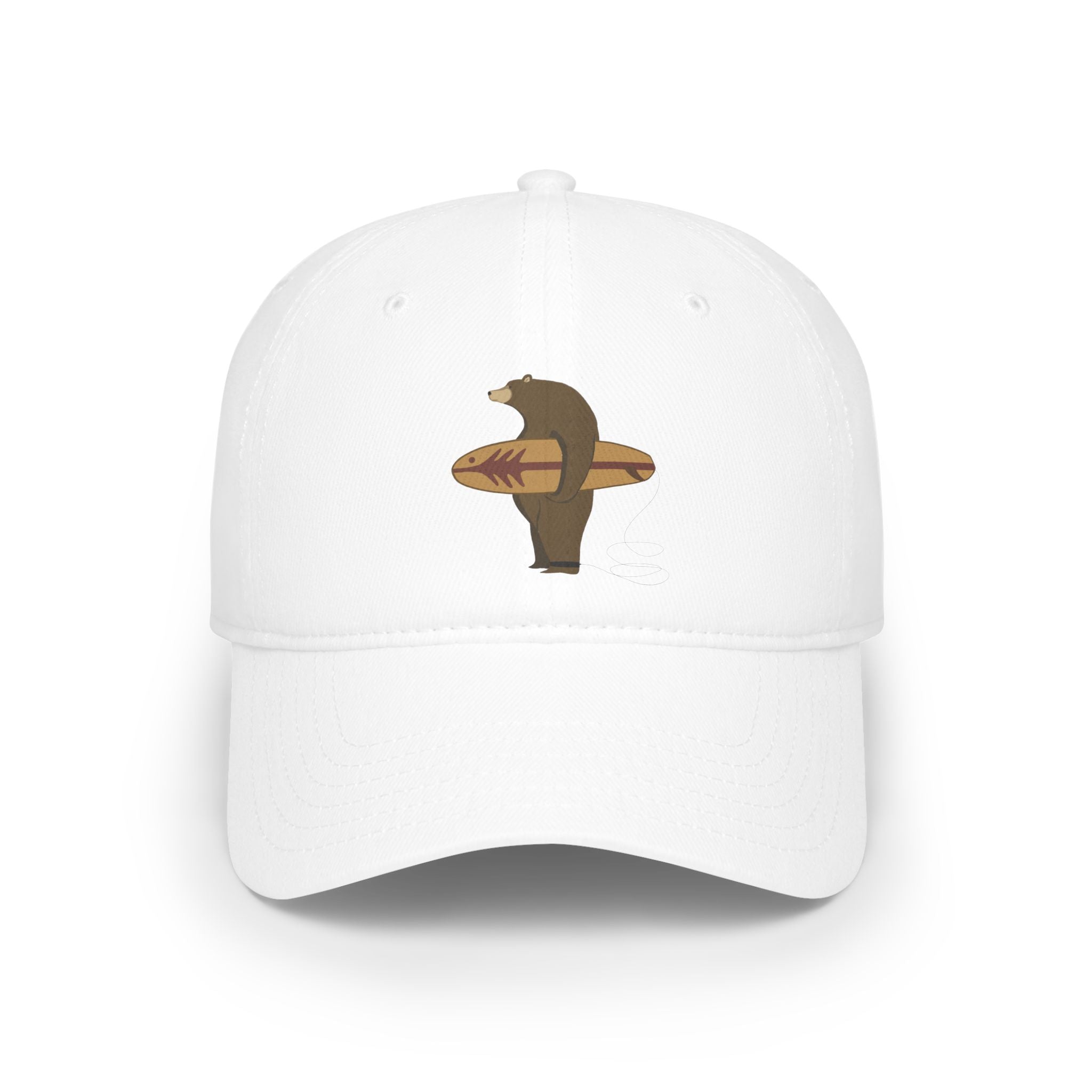 Surfing Grizzly Bear by Fabian Lavater baseball cap image 6