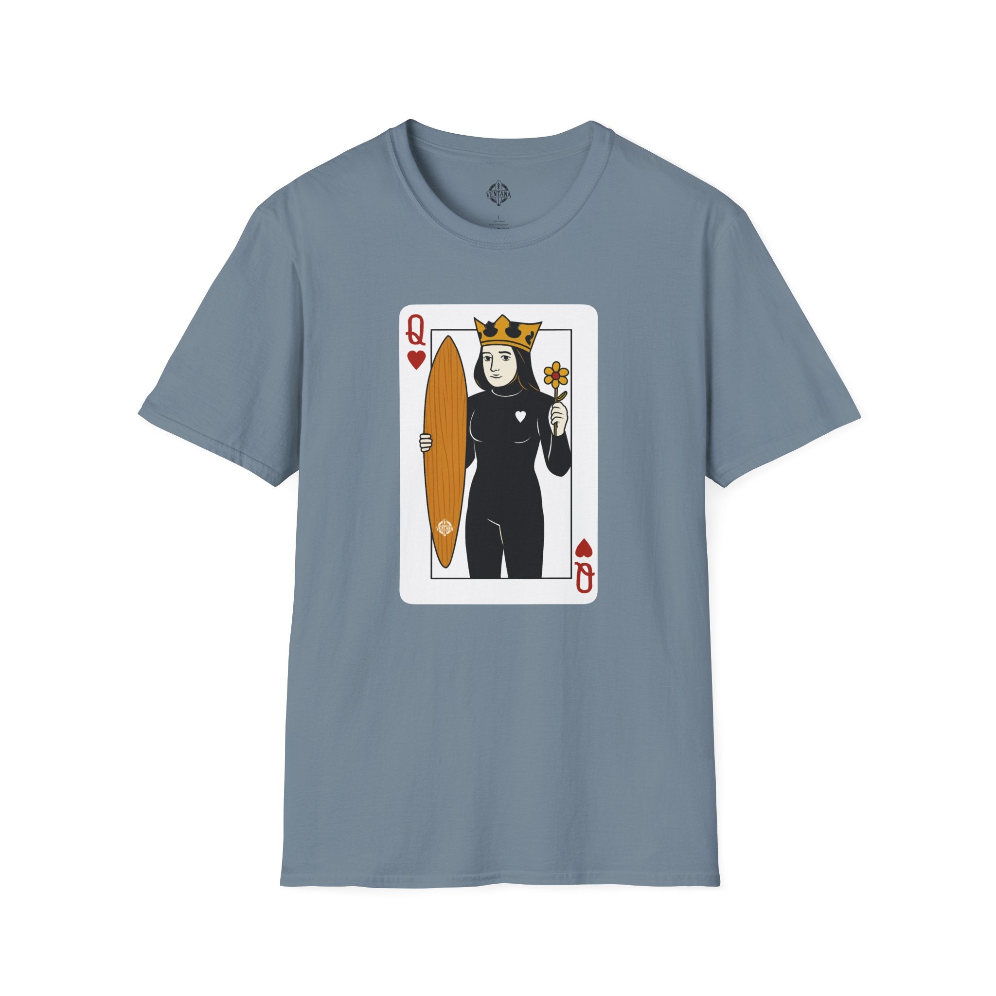 Queen of Hearts Surfer cotton t-shirt image 11