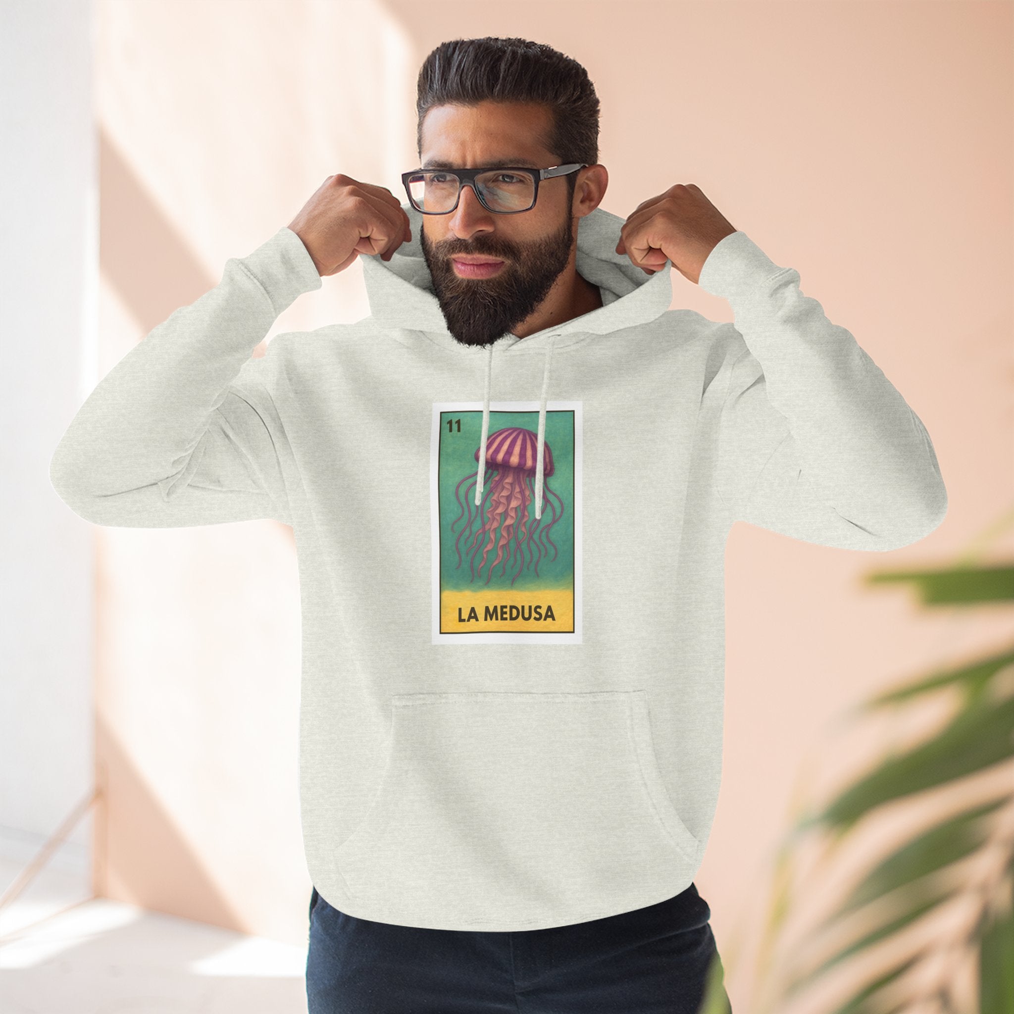 Sea Jelly Lotería Fleece Hoodie