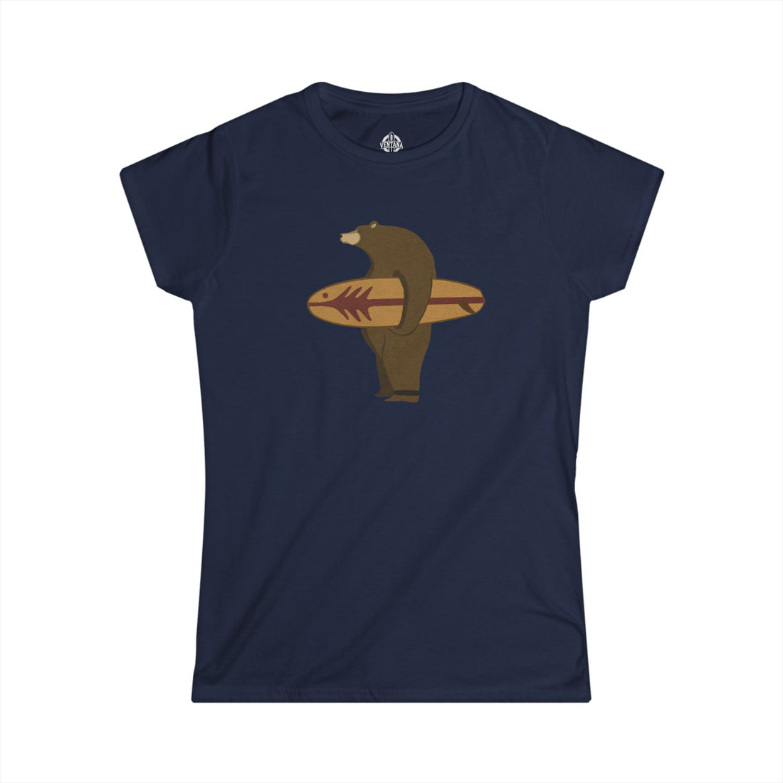 Surfing Grizzly Bear by Fabian Lavater women&