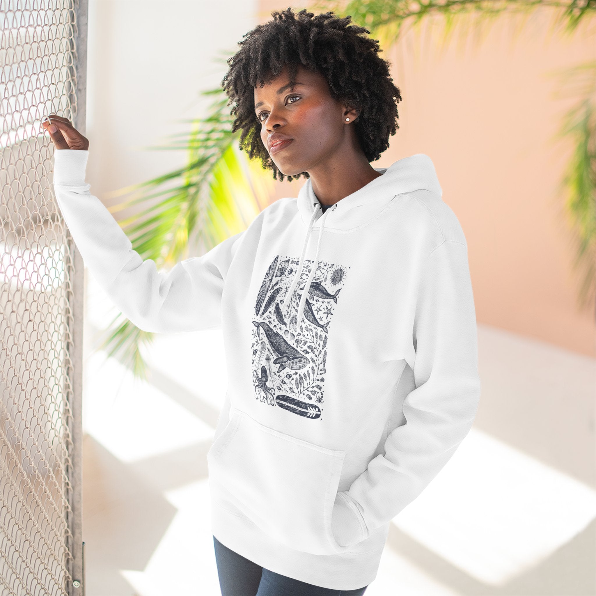 Ventana Marine Life by Lili Arnold fleece hoodie image 14